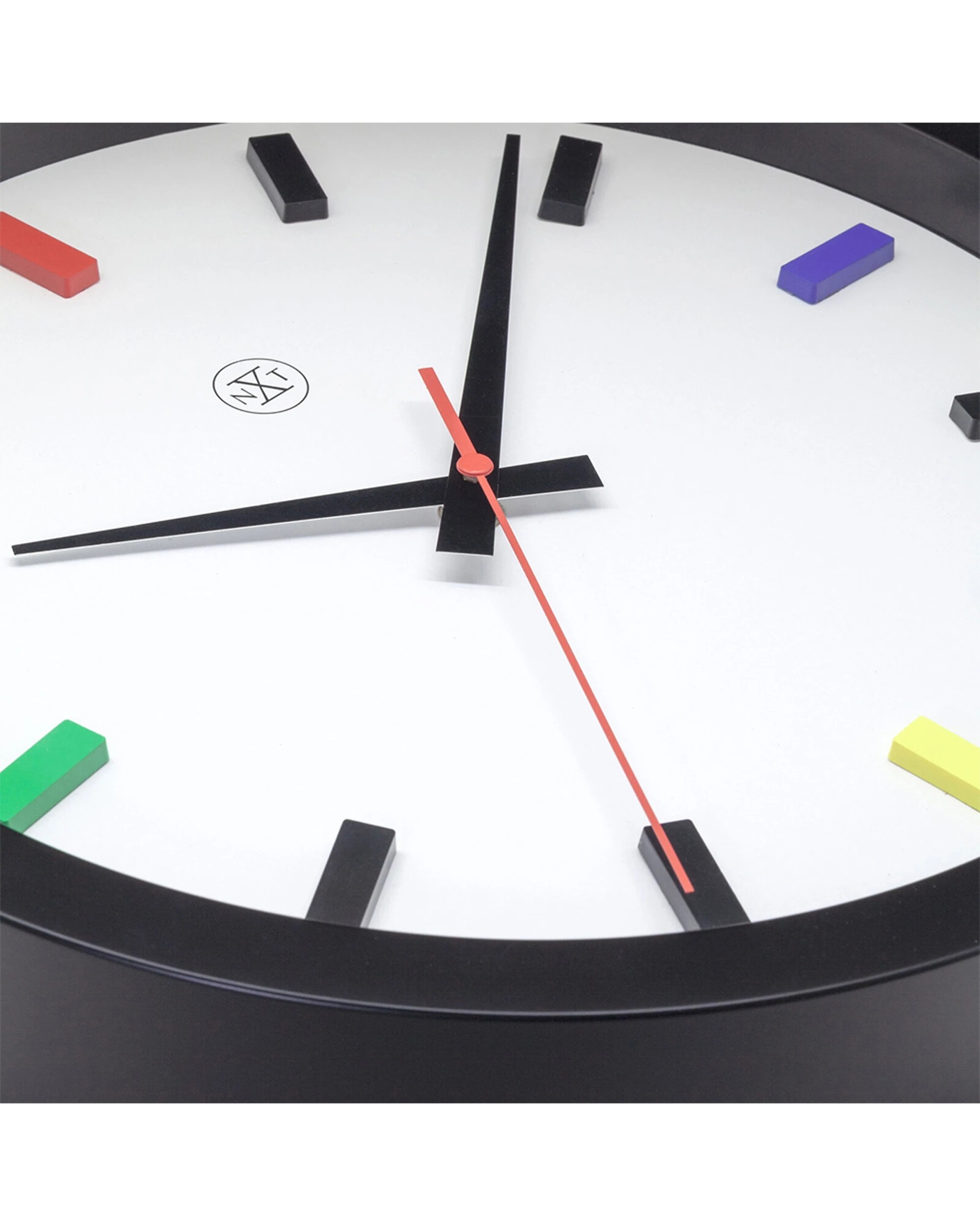 4 NexTime 36cm Wall Clock Silent Sweep Hour Markers - Multi, 4 of 5