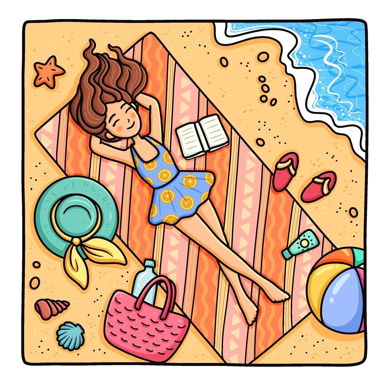 2 Living My Best Life: Cute & Girly Colouring Book by Amelia Green - Book, 2 of 4