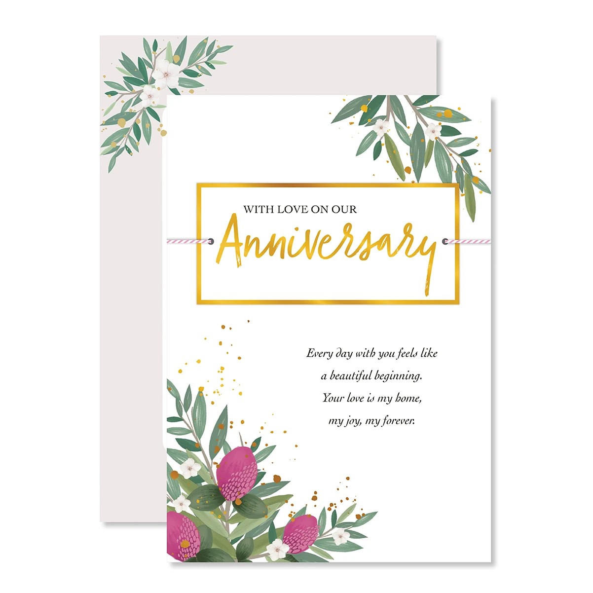 1 Hallmark Anniversary Card - Floral, 1 of 3