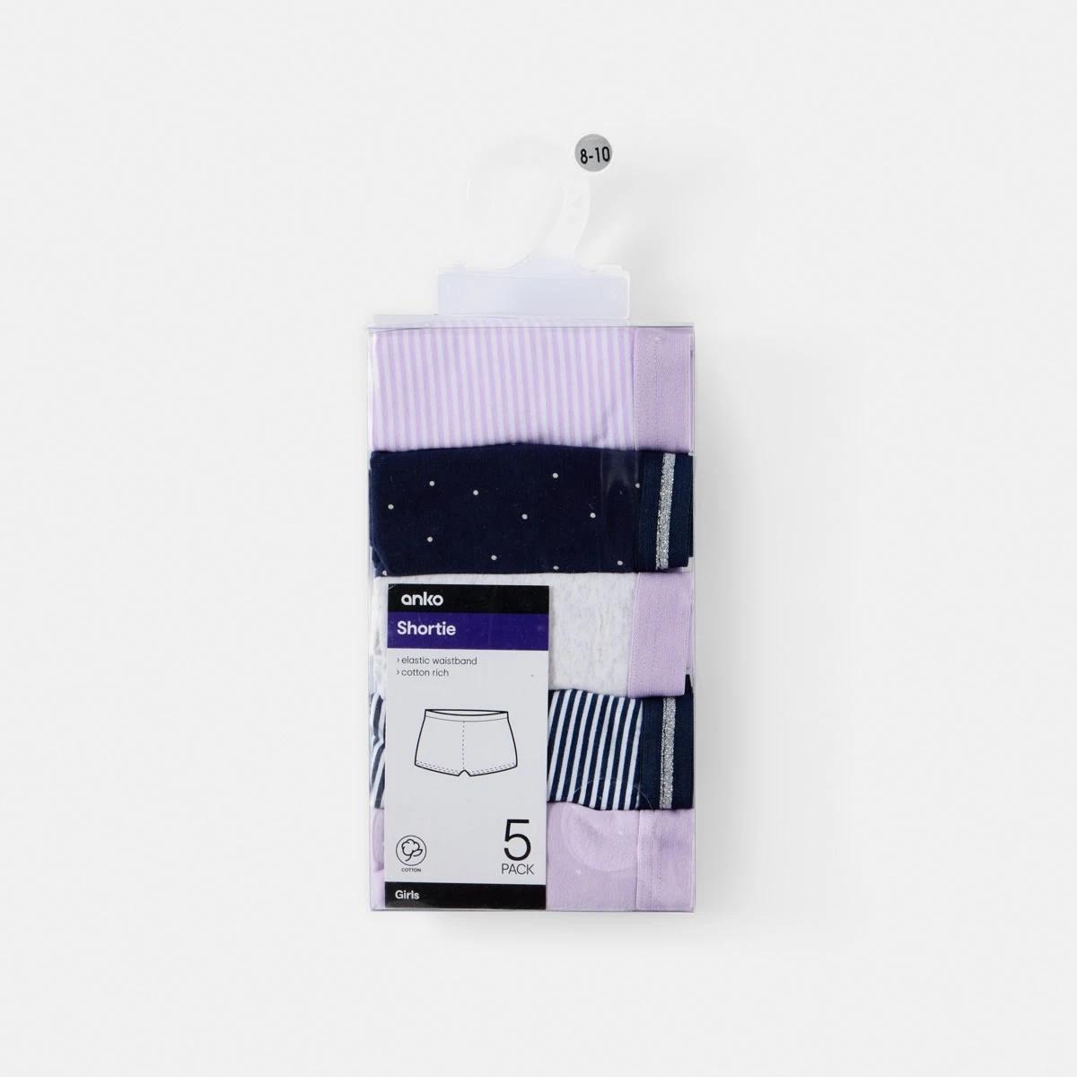 8 5 Pack Print Shorties PURPLES, 8 of 8