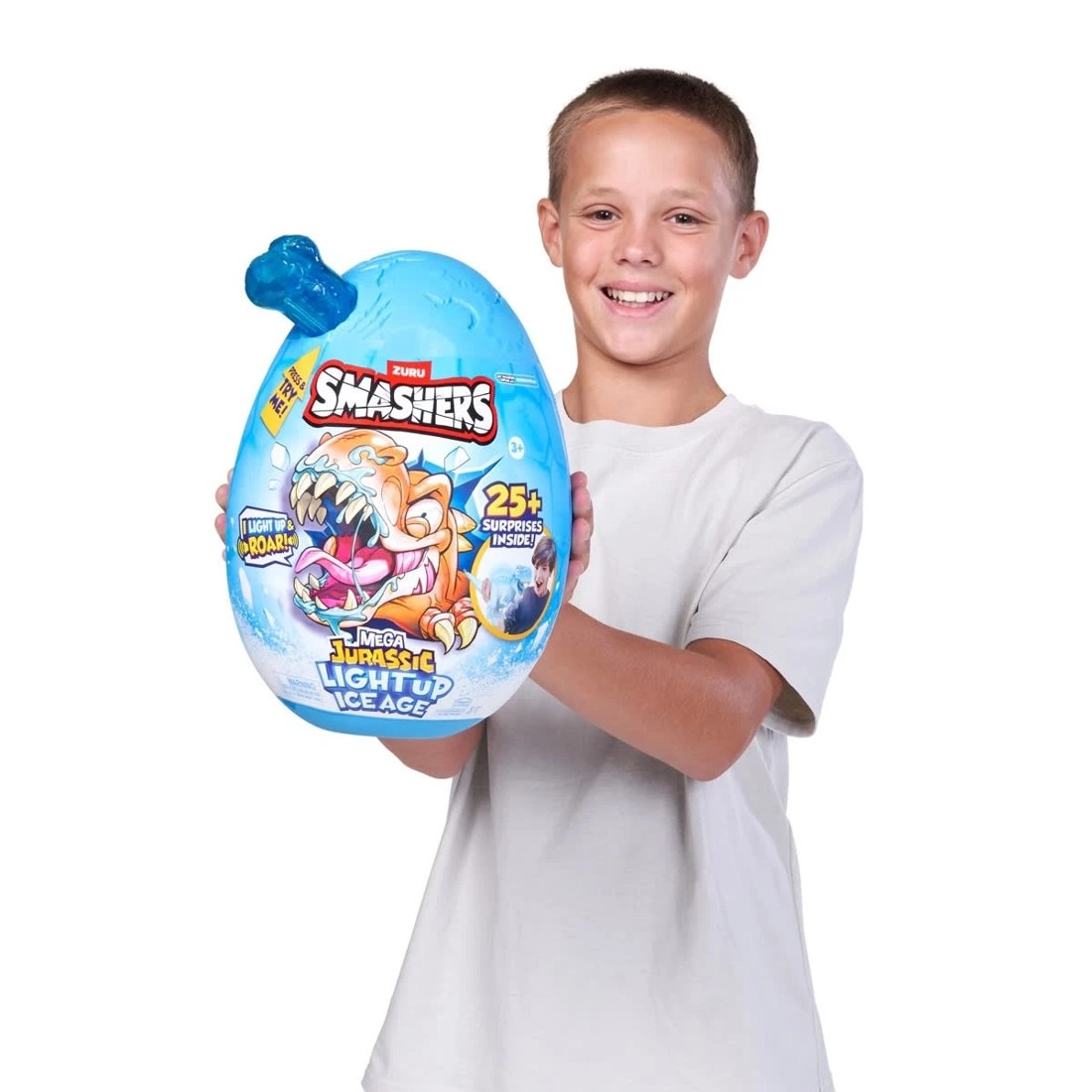 6 Zuru Smashers Mega Jurassic Light Up Ice Age Egg - Assorted, 6 of 8