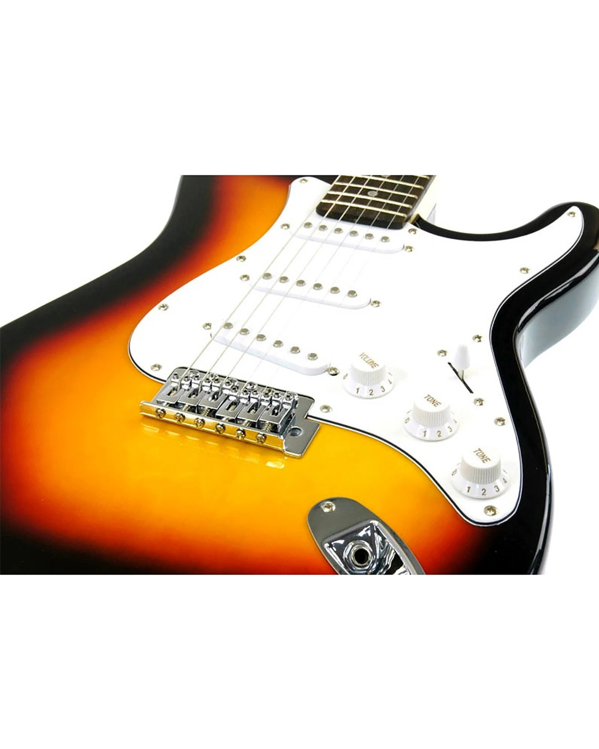 4 Karrera Electric Guitar Music 6-String Instrument Full Size Sunburst, 4 of 4