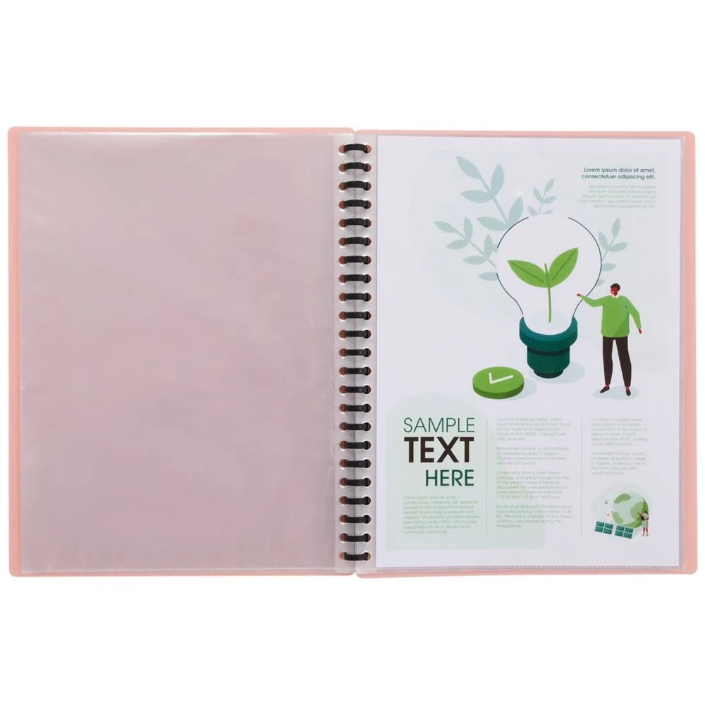 5 J.Burrows Refillable Display Book 20 Pockets Pink, 5 of 5