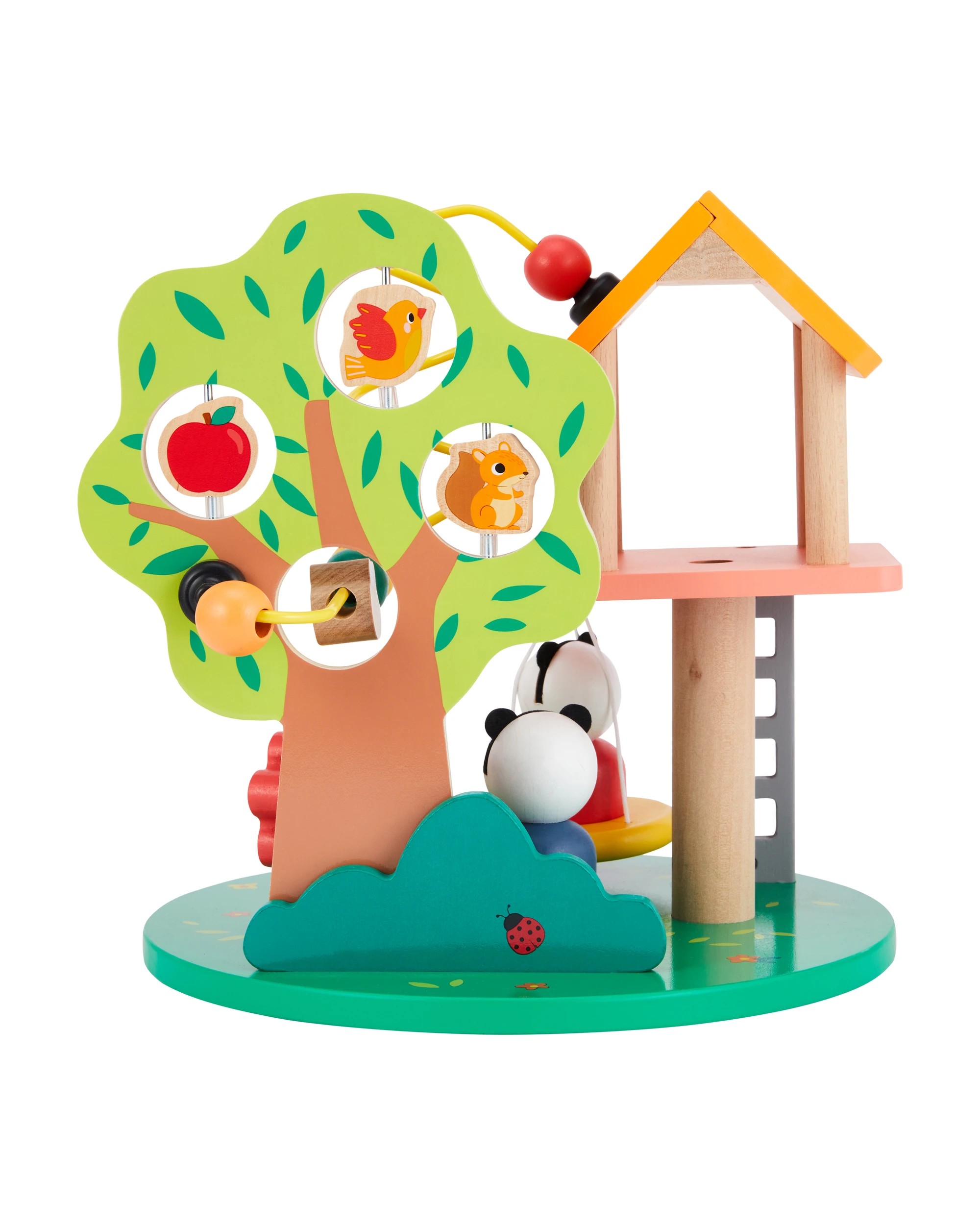4 Wooden Play Tree House Playset, 4 of 9