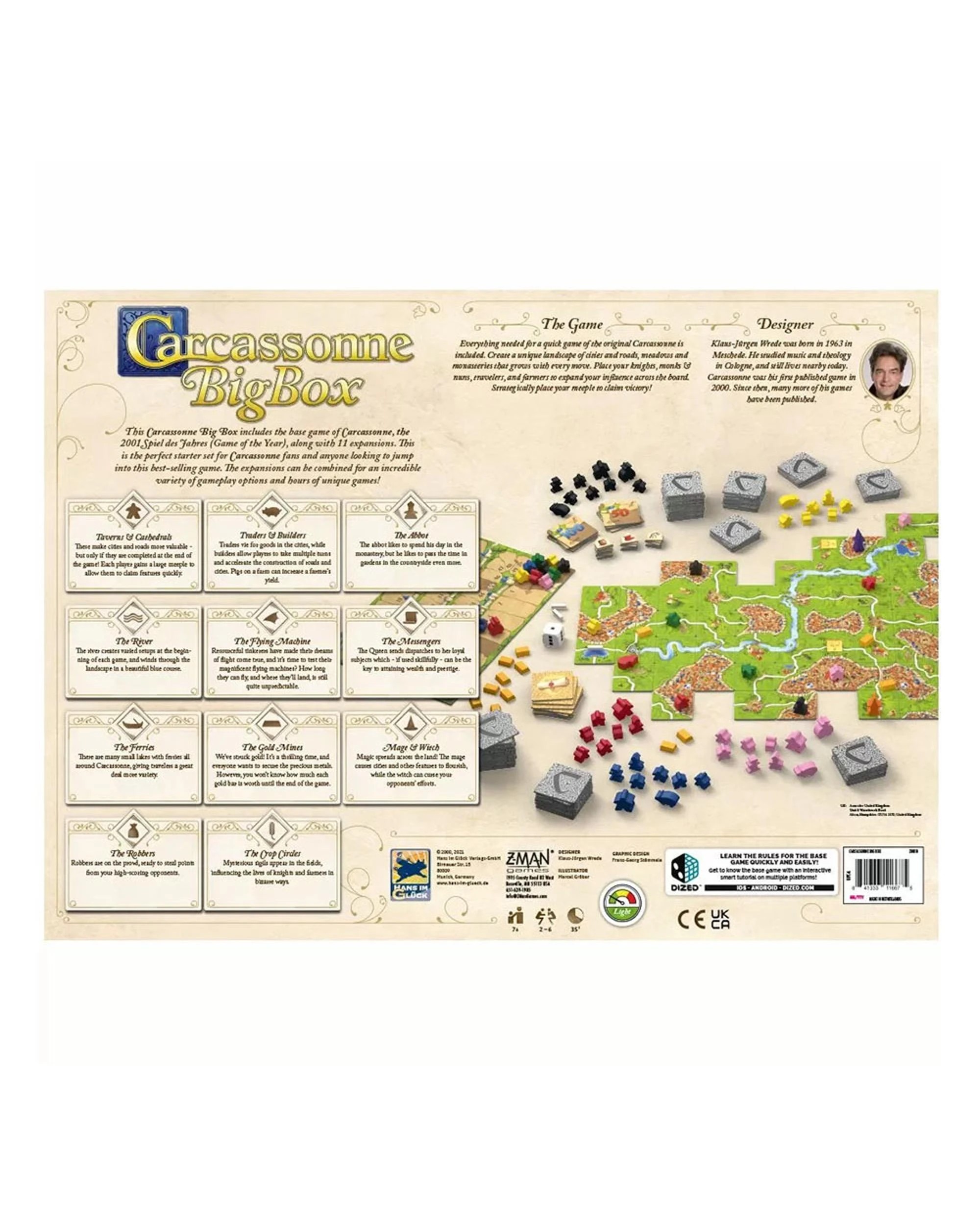 2 Carcassonne Big Box 2022 Board Game, 2 of 2