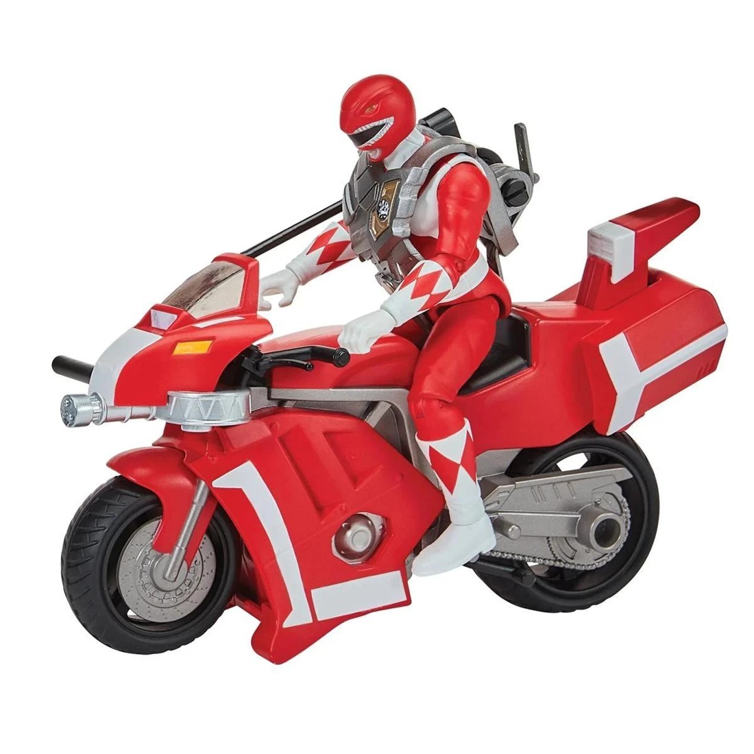 2 Mighty Morphin Power Rangers Re-Ignition Tyrannosaurus Battle Bike with Red Ranger, 2 of 5