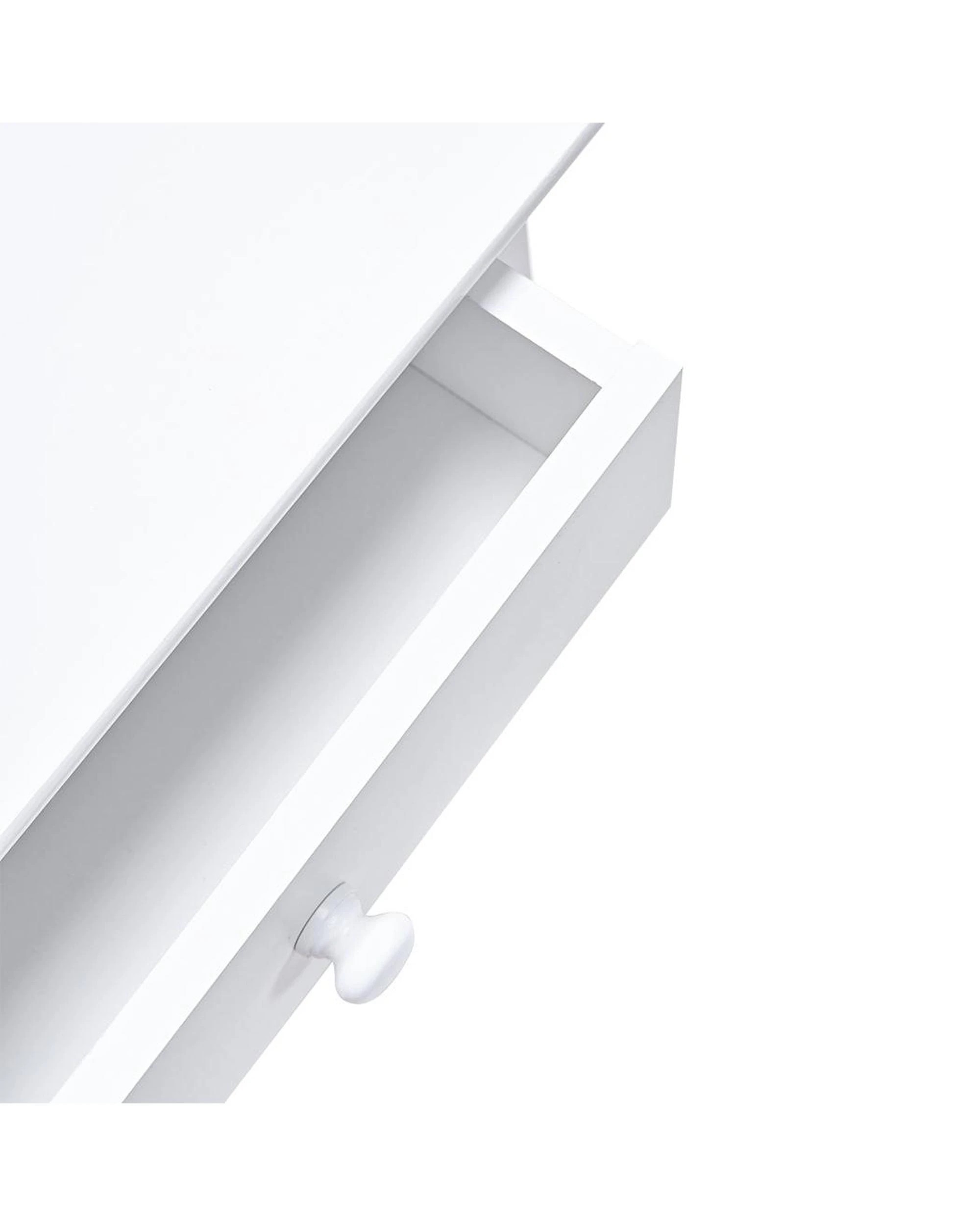 4 Franco Bedside Table White, 4 of 9
