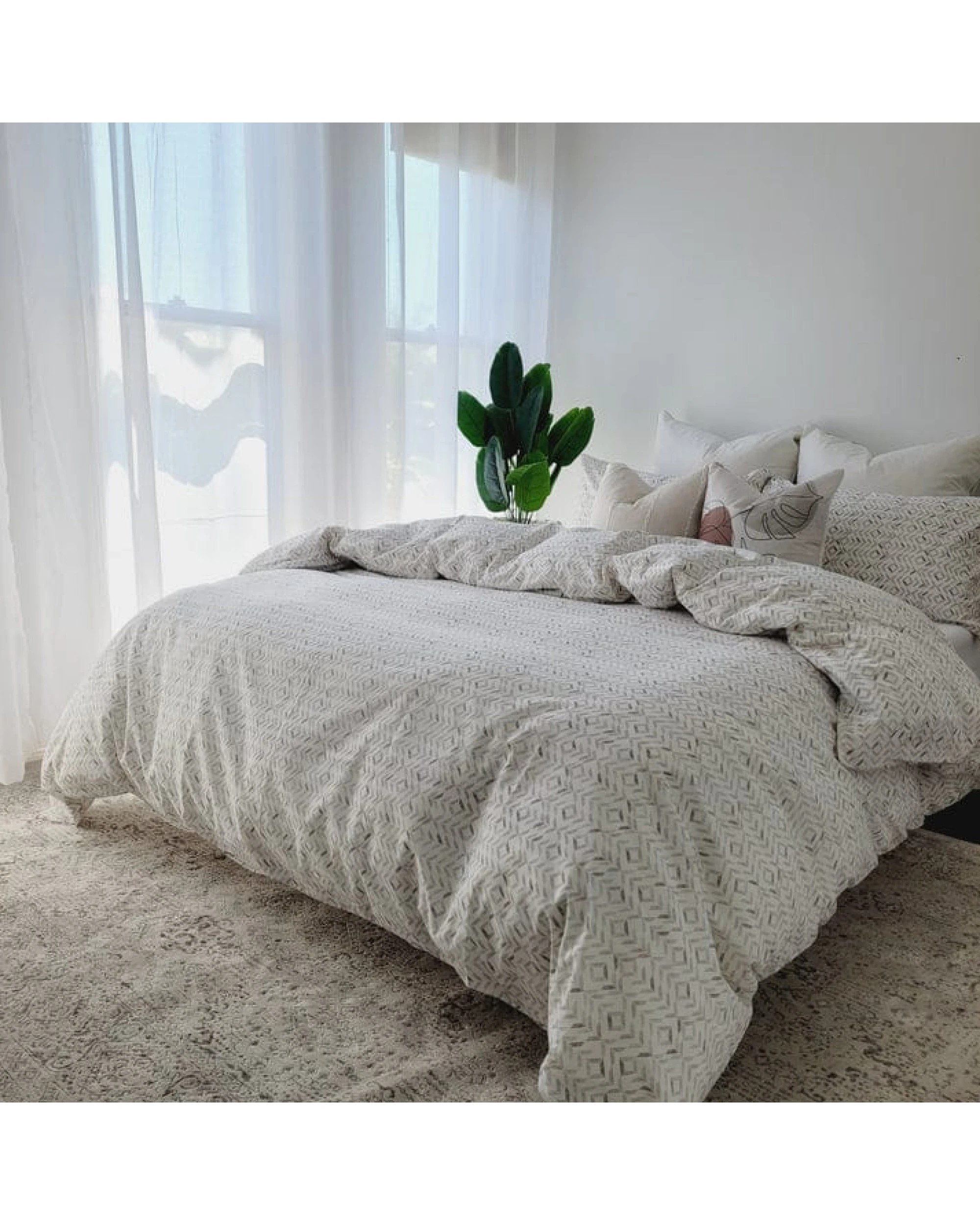1 Amsons Pure Cotton Quilt Cover Set Belinda - King Single Bed - Multi, 1 of 1