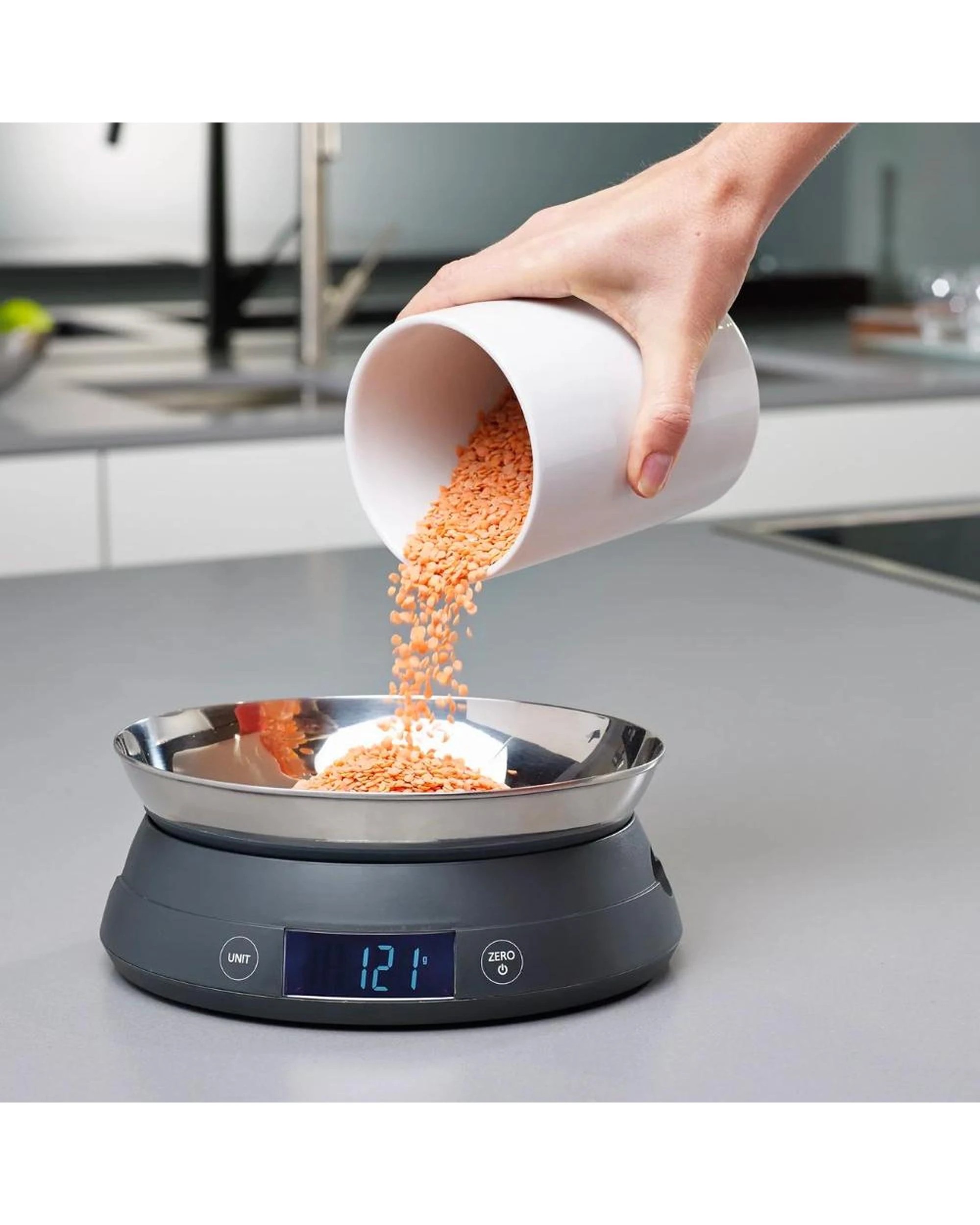 6 Joseph Joseph SwitchScale 2 in 1 Digital Scale Grey 40054, 6 of 6