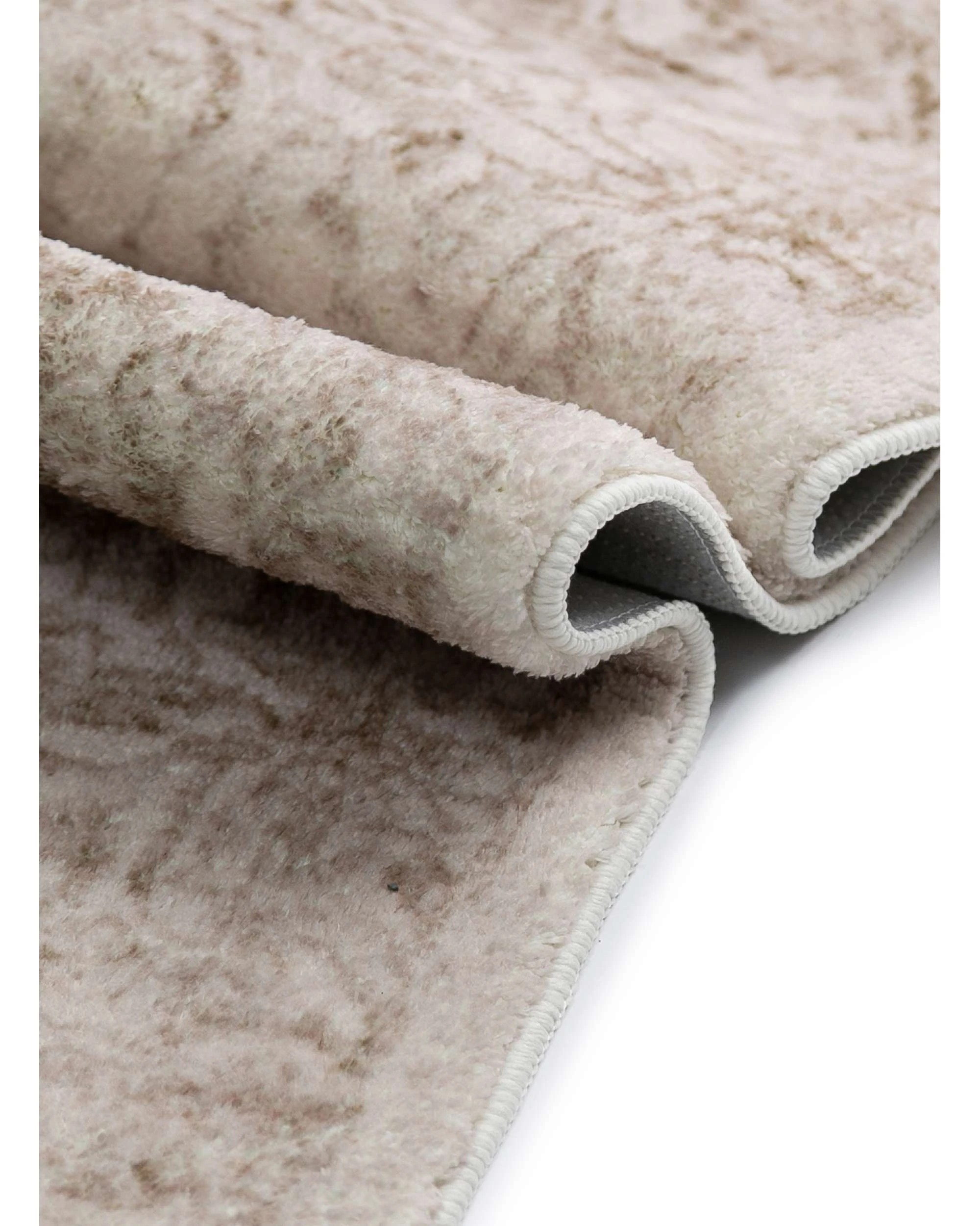 6 Loopsie Mabay Floral Medallion Washable Rug-230cm x 160cm - Beige, 6 of 7