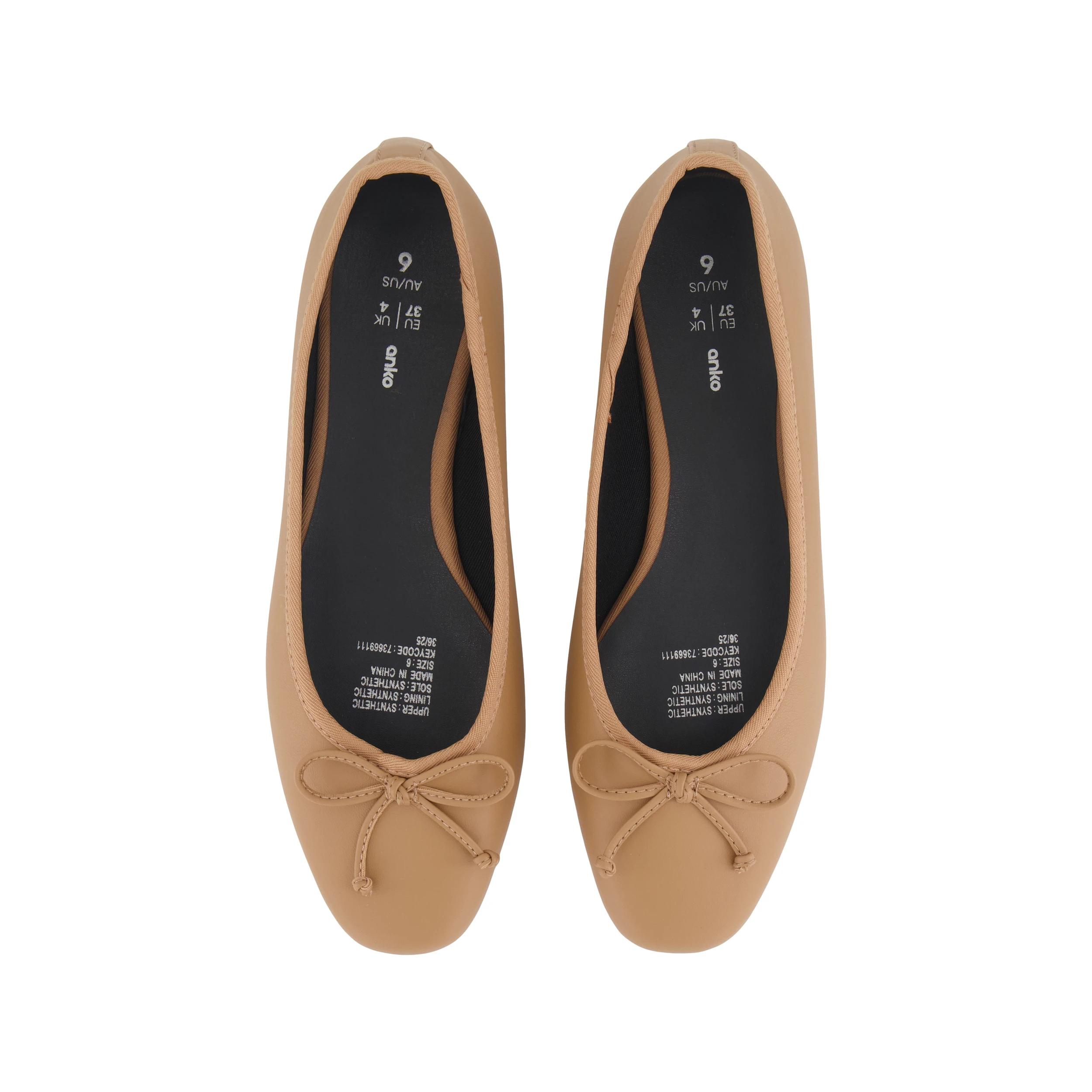 2 Bow Ballet Flats Beige, 2 of 3