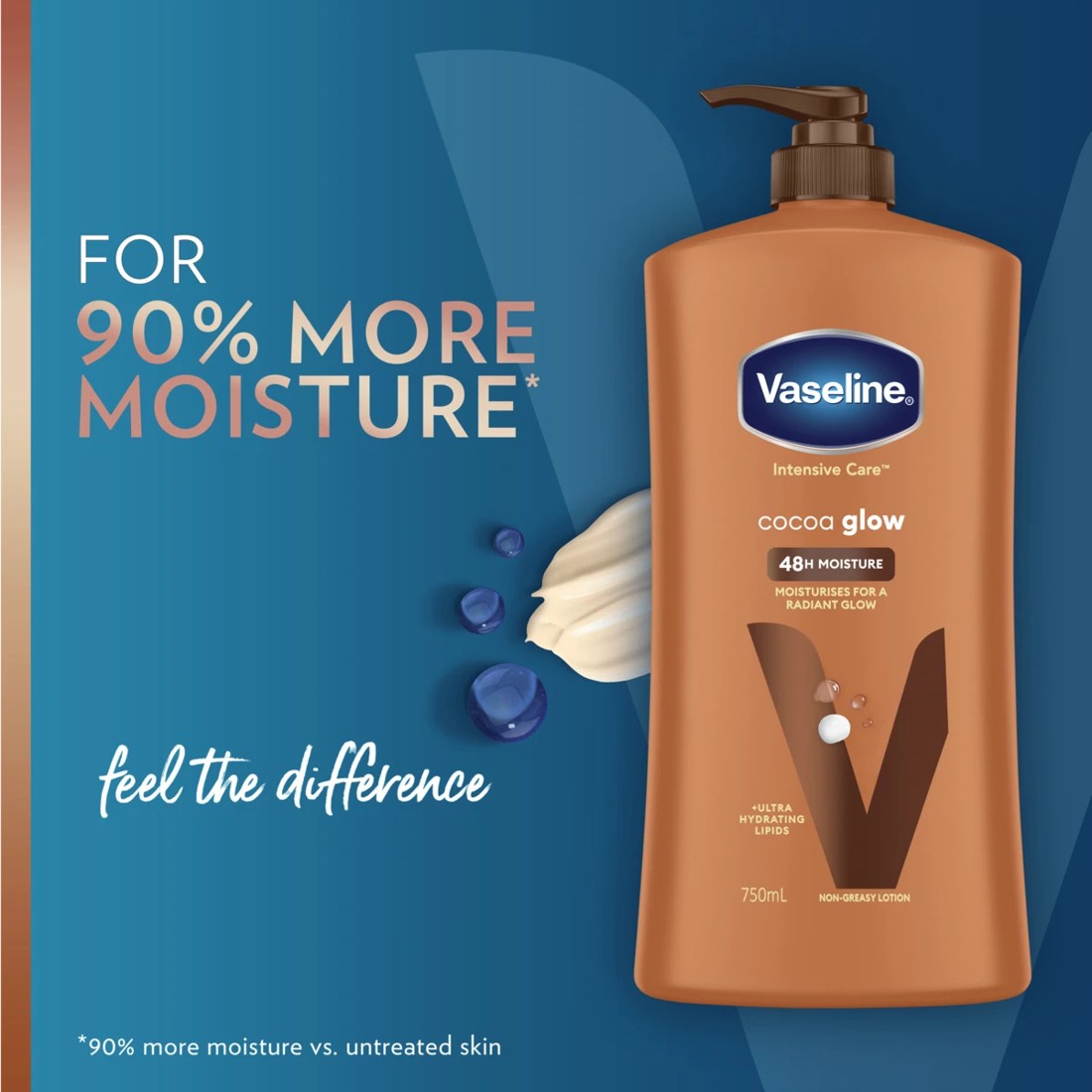 4 Vaseline Intensive Care Cocoa Glow Body Lotion 750ml, 4 of 9
