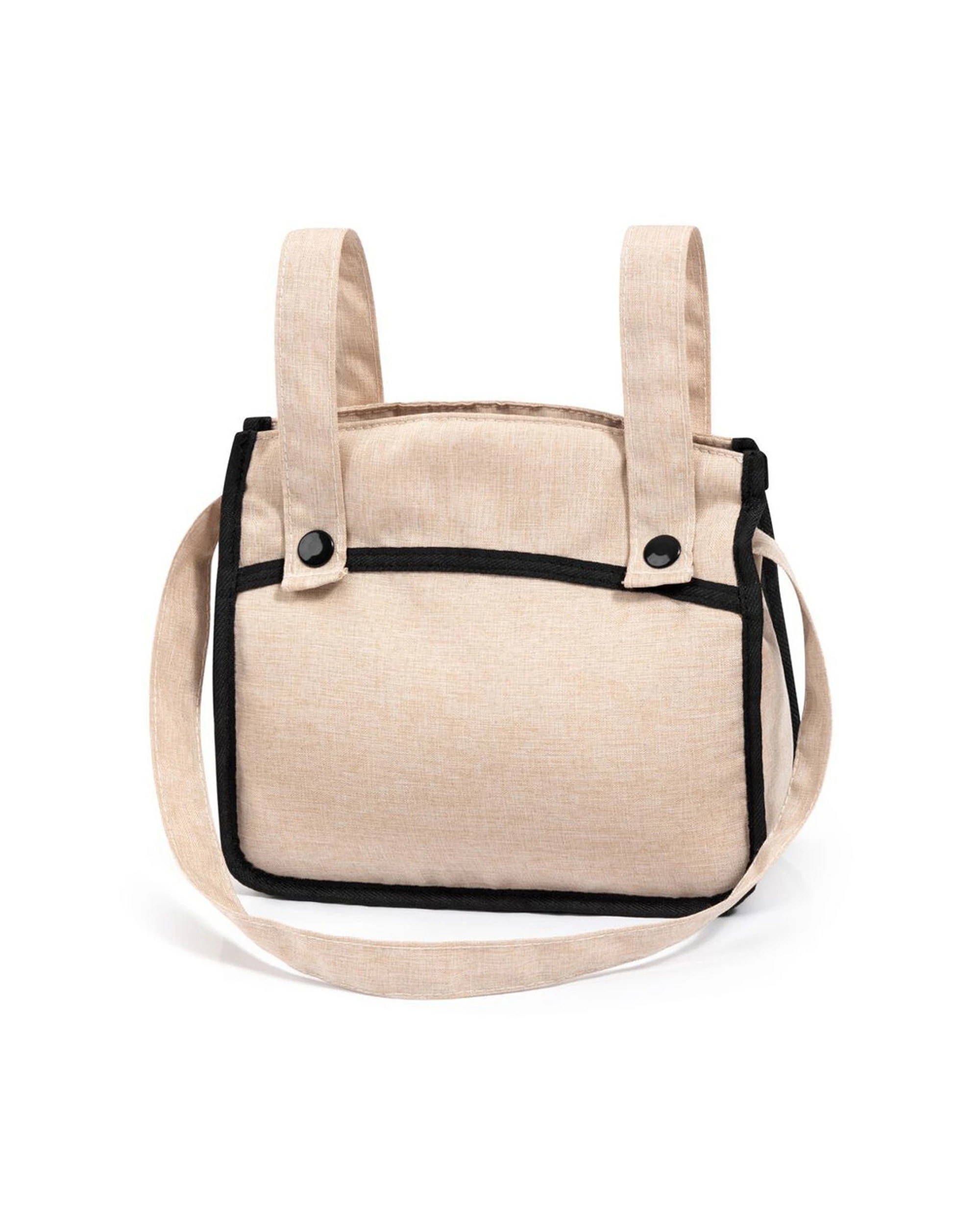 5 BAYER XEO Doll Pram Pretend Play Adjustable Handle Reversible Kids Stroller
 - beige, 5 of 5