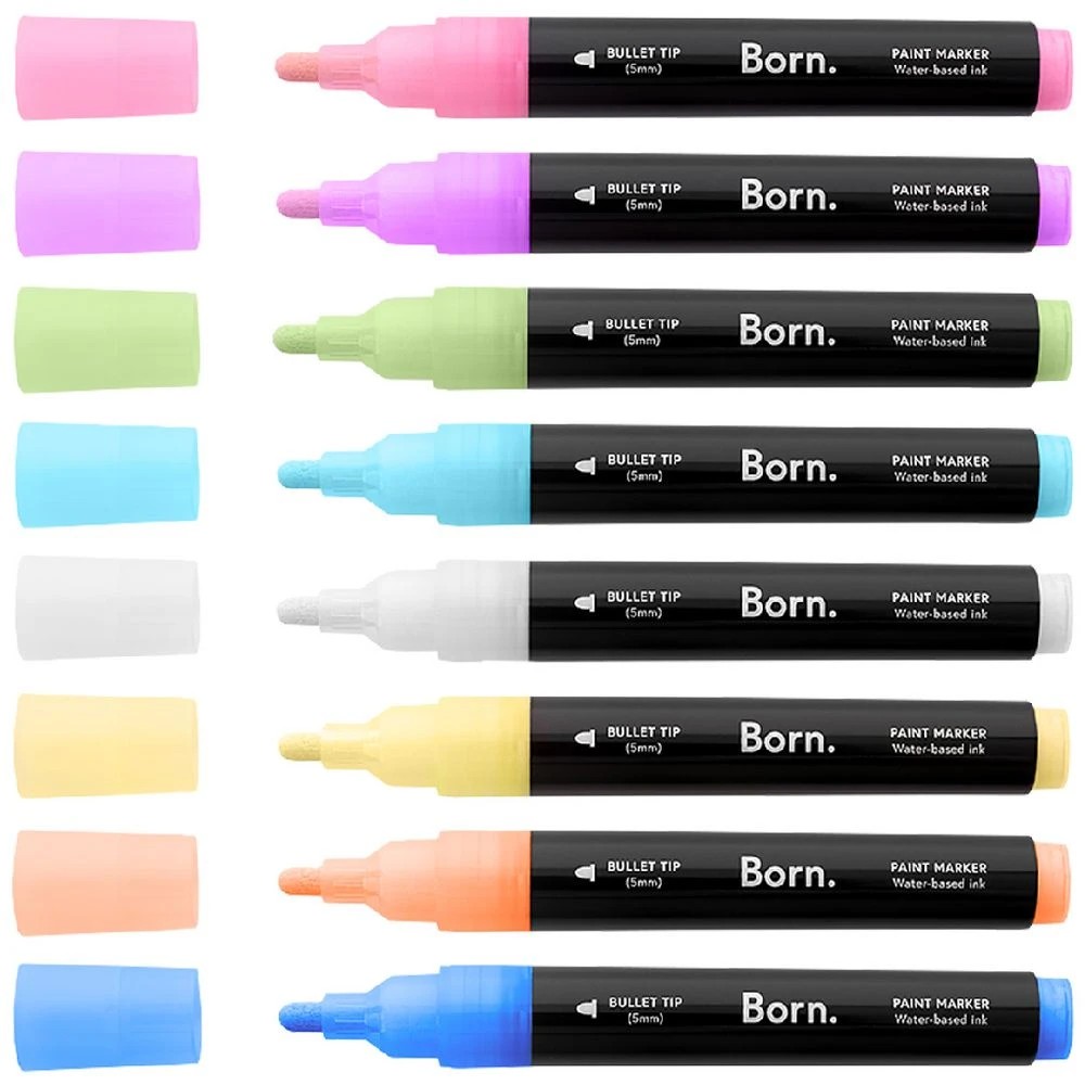 4 Born Acrylic Paint Marker 5mm Pastels 8 Pack, 4 of 4