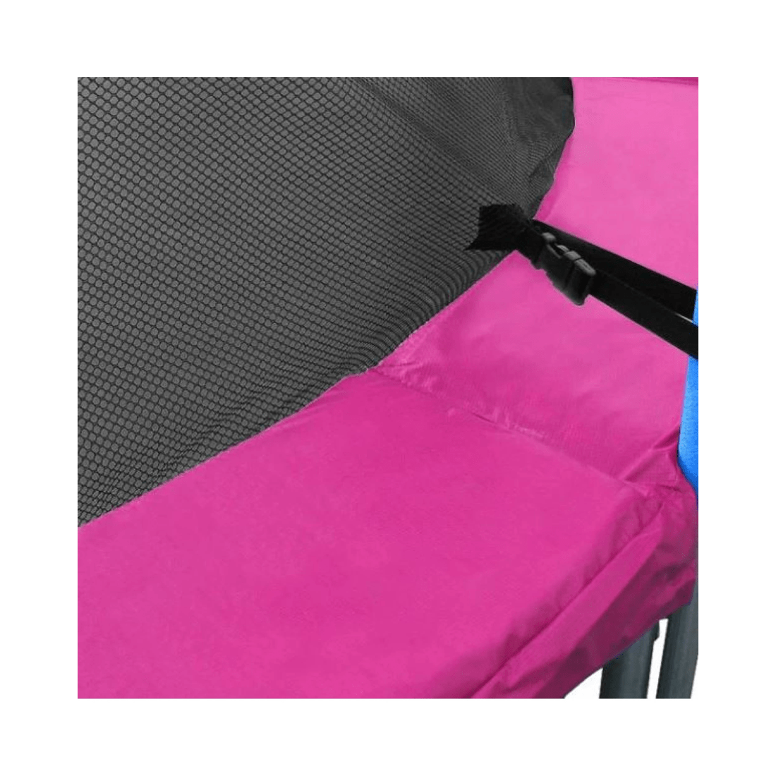 5 14ft Trampoline Replacement Safety Pad and Net Round 12 Poles Pink, 5 of 6