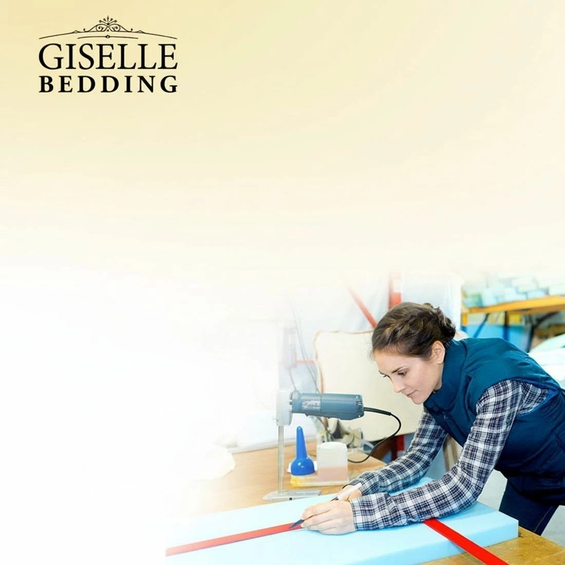 6 Giselle Bedding 24cm Mattress Super Firm Single - Single Bed - White, 6 of 8