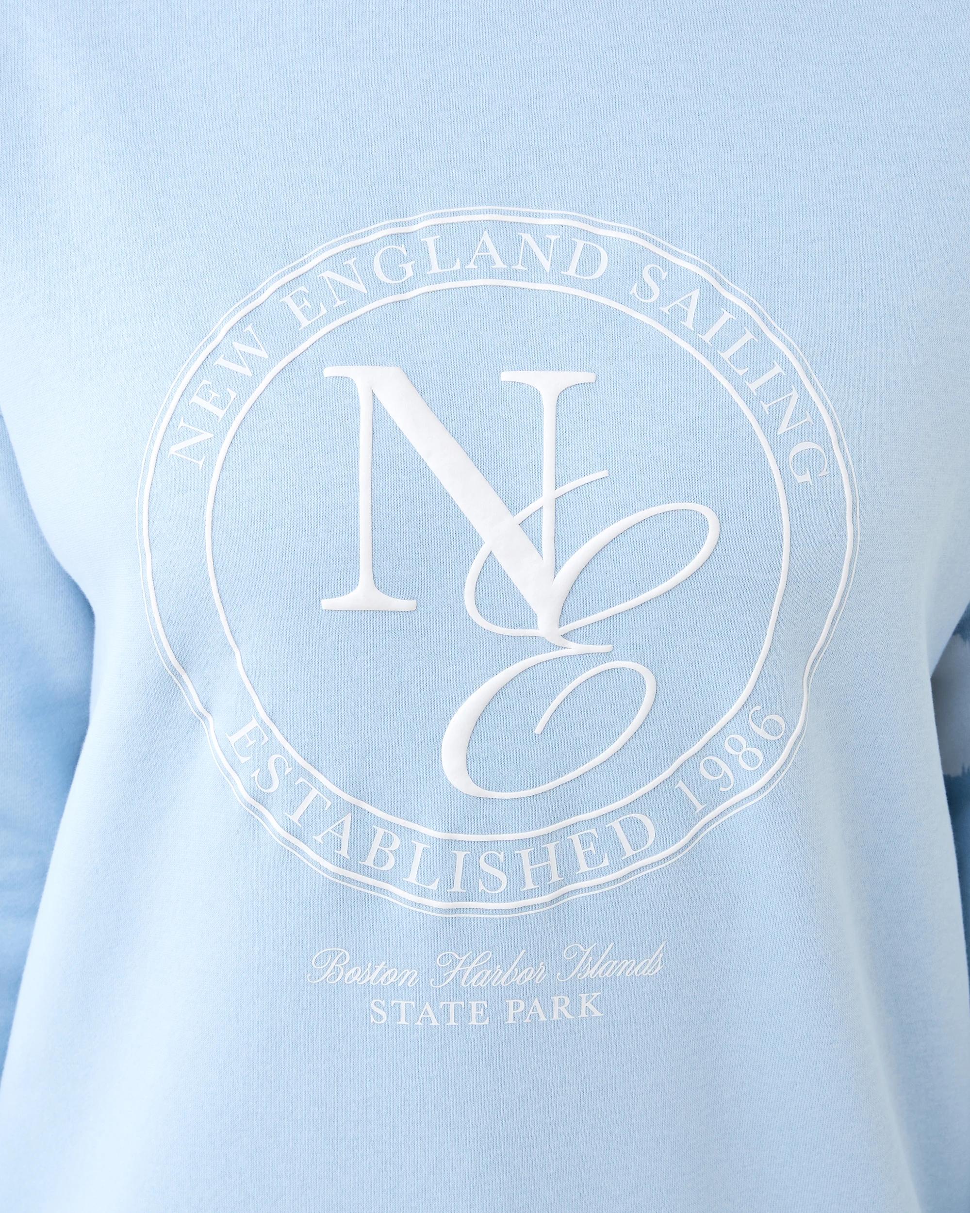 6 Long Sleeve Print Sweatshirt Sail Blue, 6 of 7