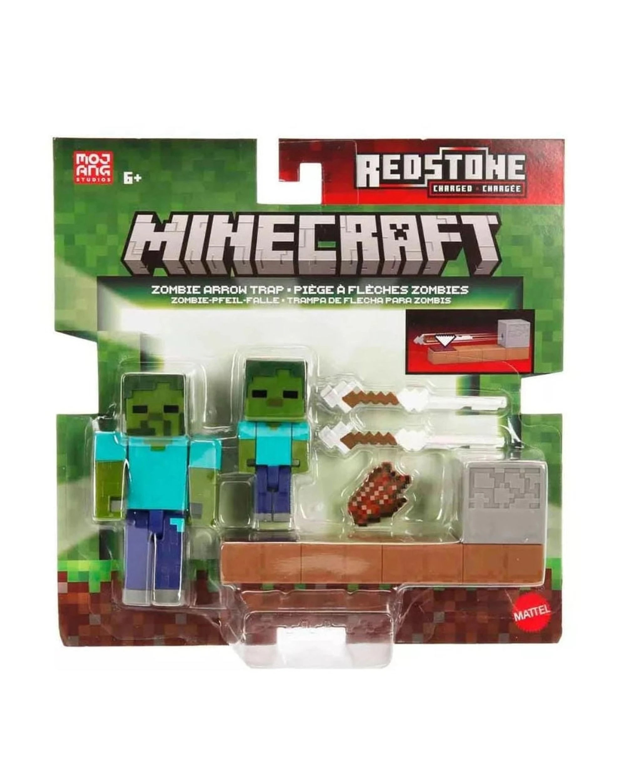 1 Minecraft Redstone Charged Zombie Arrow Trap, 1 of 5