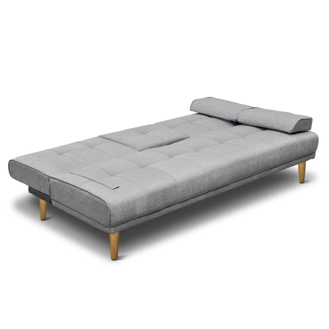 4 Artiss Sofa Bed 188CM  Faux Linen - Grey, 4 of 10