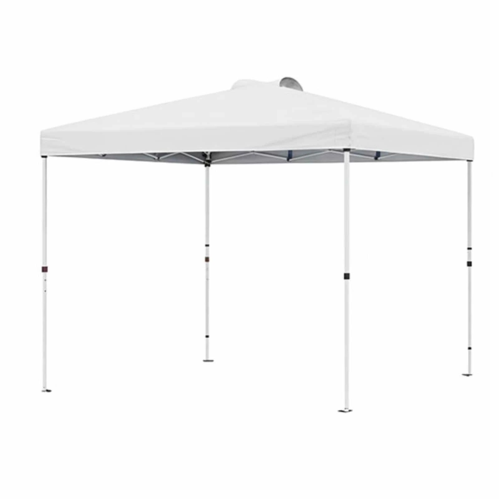1 Costway 3x3m Pop up Canopy Tent Sidewall 6 Pocket Gazebo UPF50+ Vented Sun Shelter - White, 1 of 2