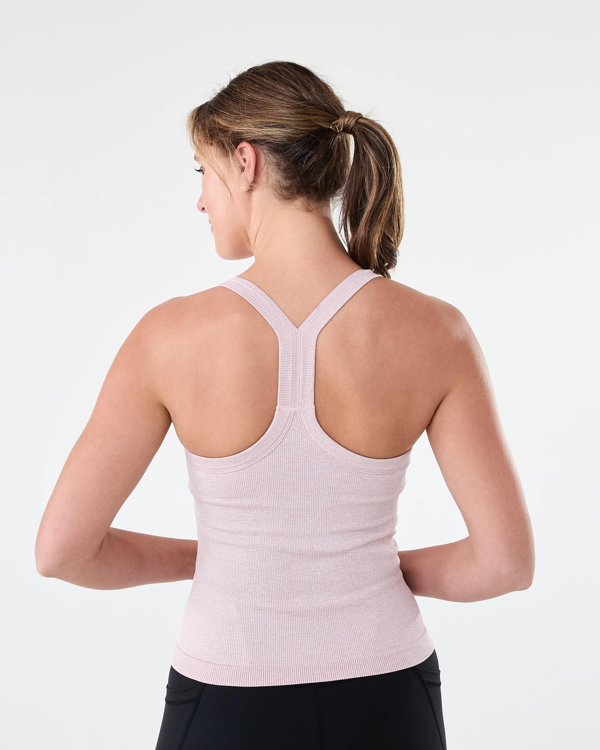 3 Active Womens Ribbed Tank Top Burn Pink, 3 of 6