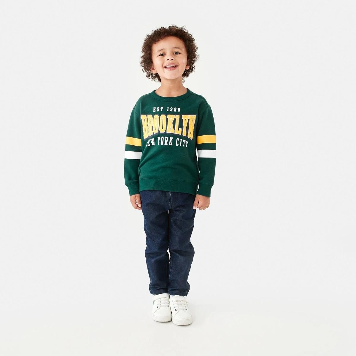5 Varsity Crew Sweatshirt Vars Green, 5 of 8