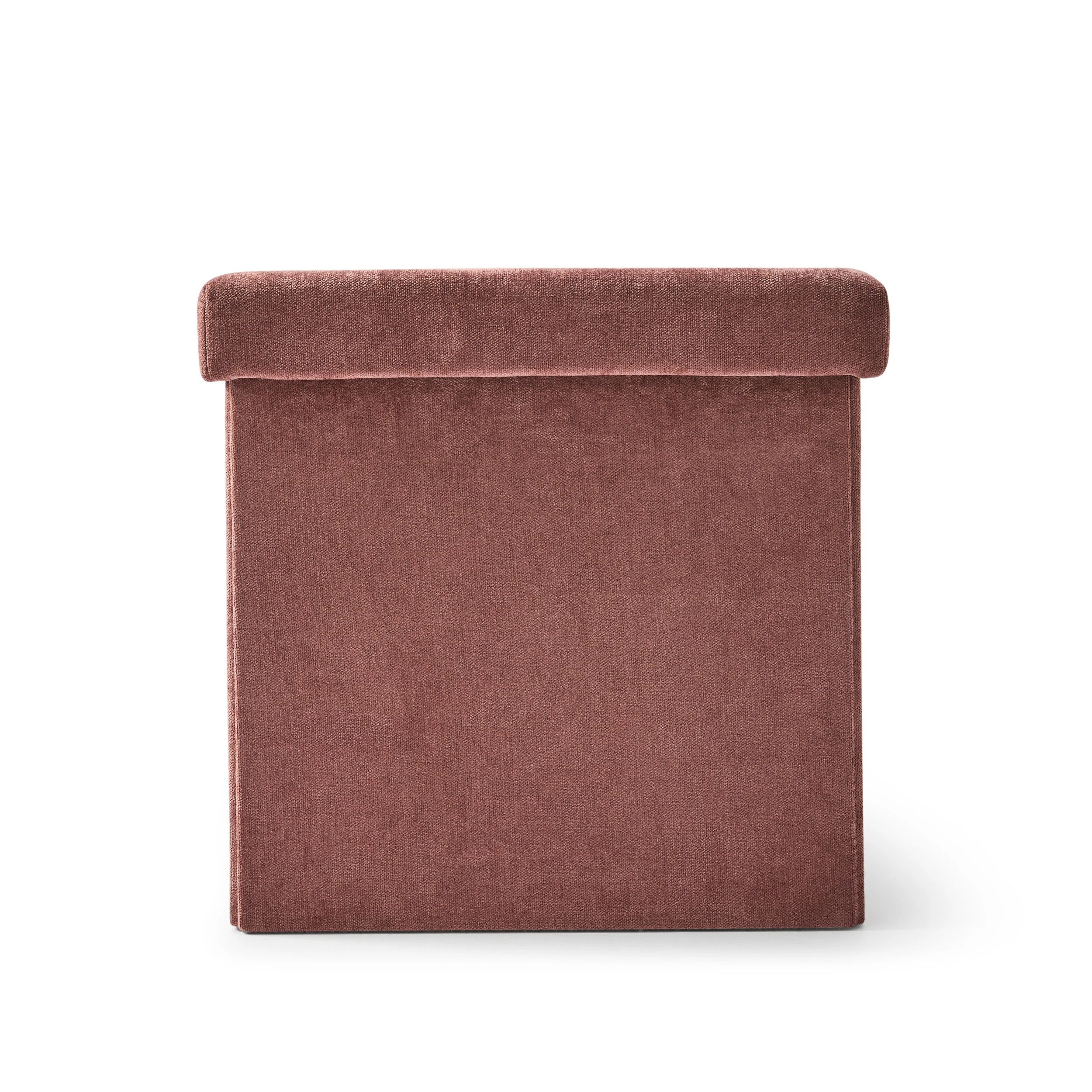 5 Square Storage Ottoman - Burgundy, 5 of 9