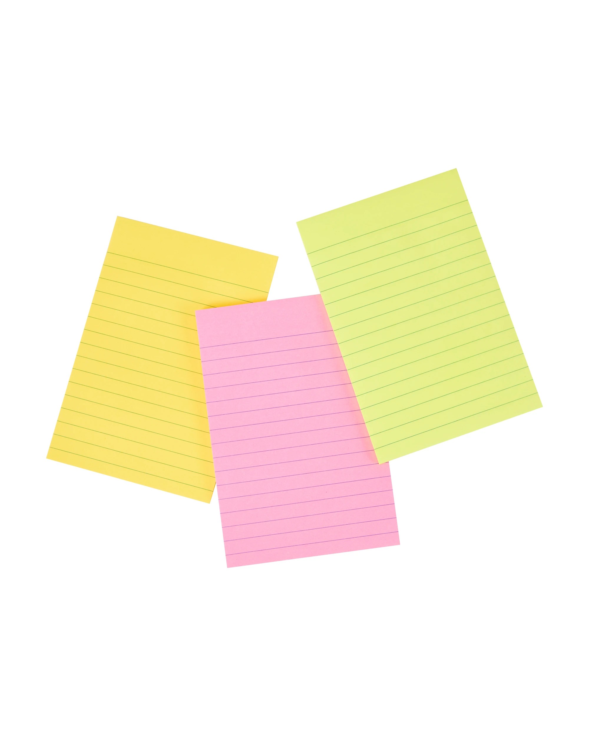 3 Ruled Sticky Notes - Neon, 3 of 6