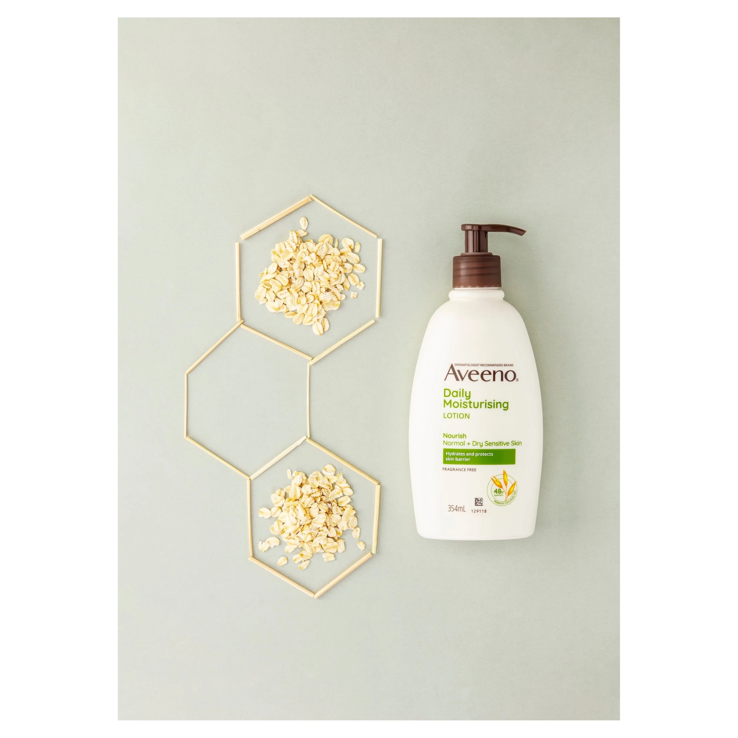 3 Aveeno Daily Moisturising Body Lotion 354ml - Prebiotic Colloidal Oatmeal, 3 of 5