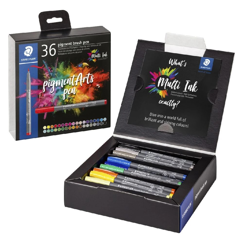 2 Staedtler Pigment Arts Brush Pens 36 Pack, 2 of 3