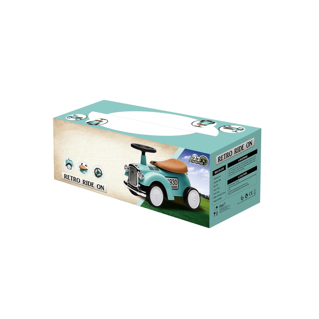 7 Retro Ride On - Green, 7 of 7