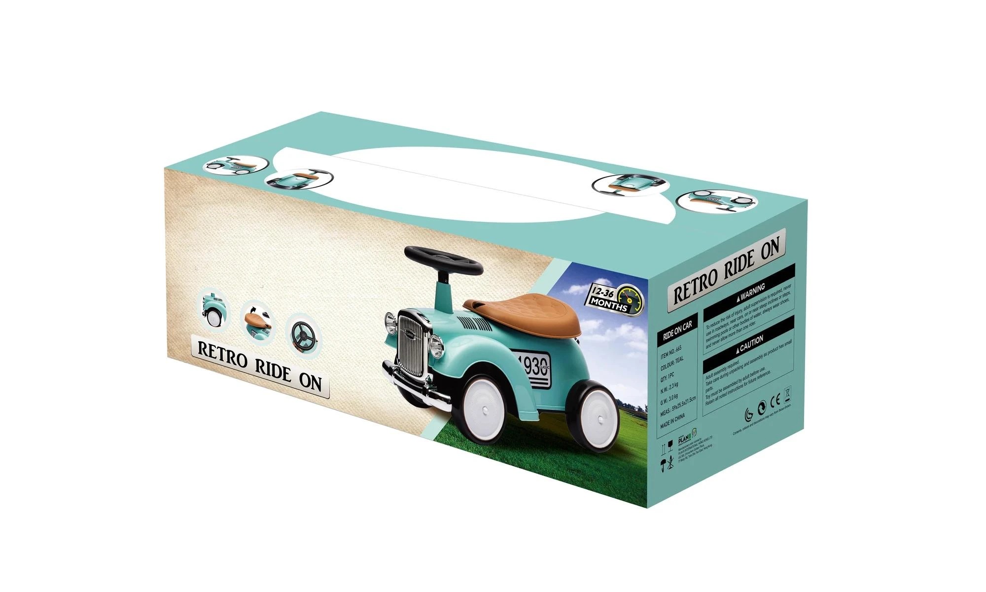 7 Target Retro Ride On - Green, 7 of 7