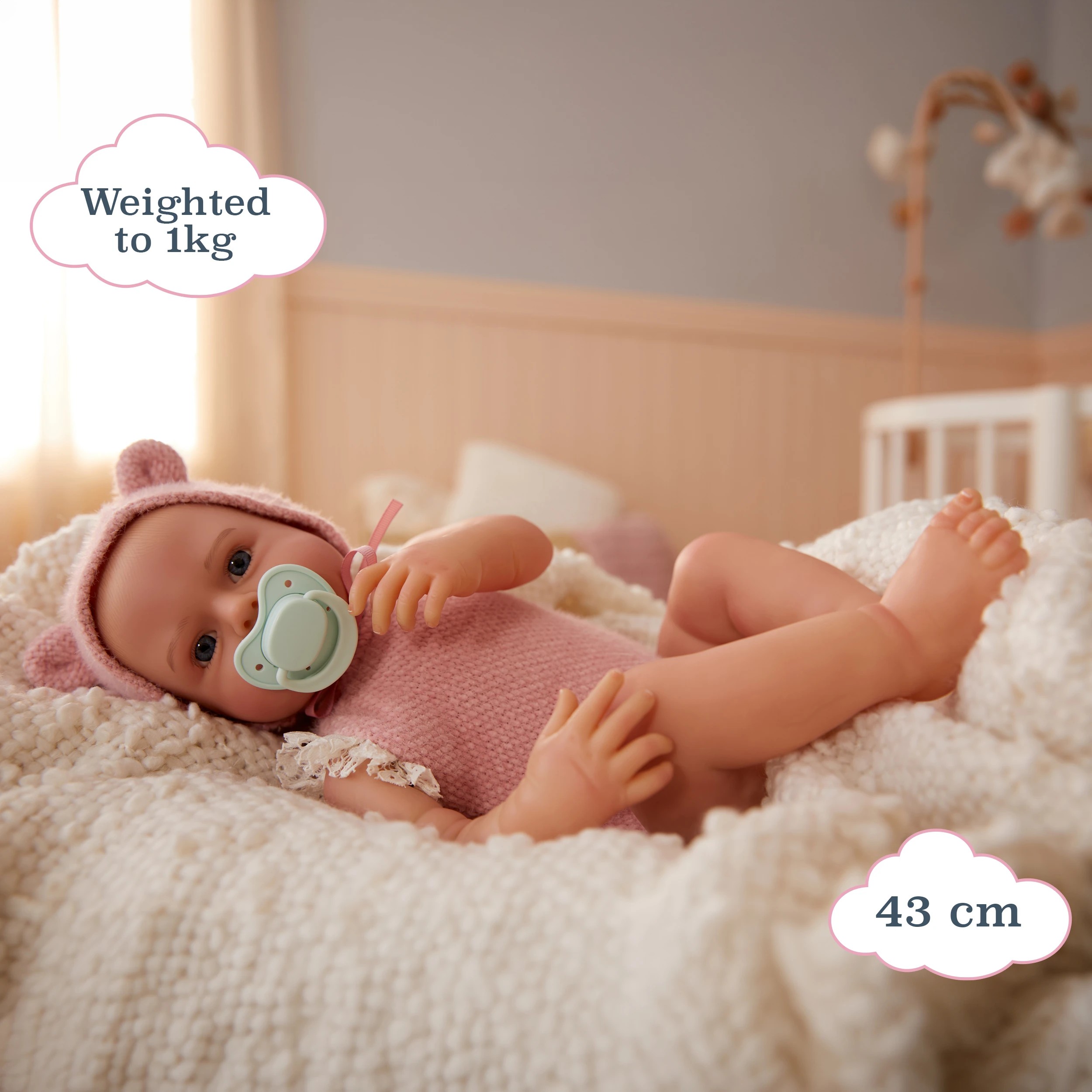 5 BABY born Real Baby Doll Girl , Open Eyes - Assorted - Pink, 5 of 7