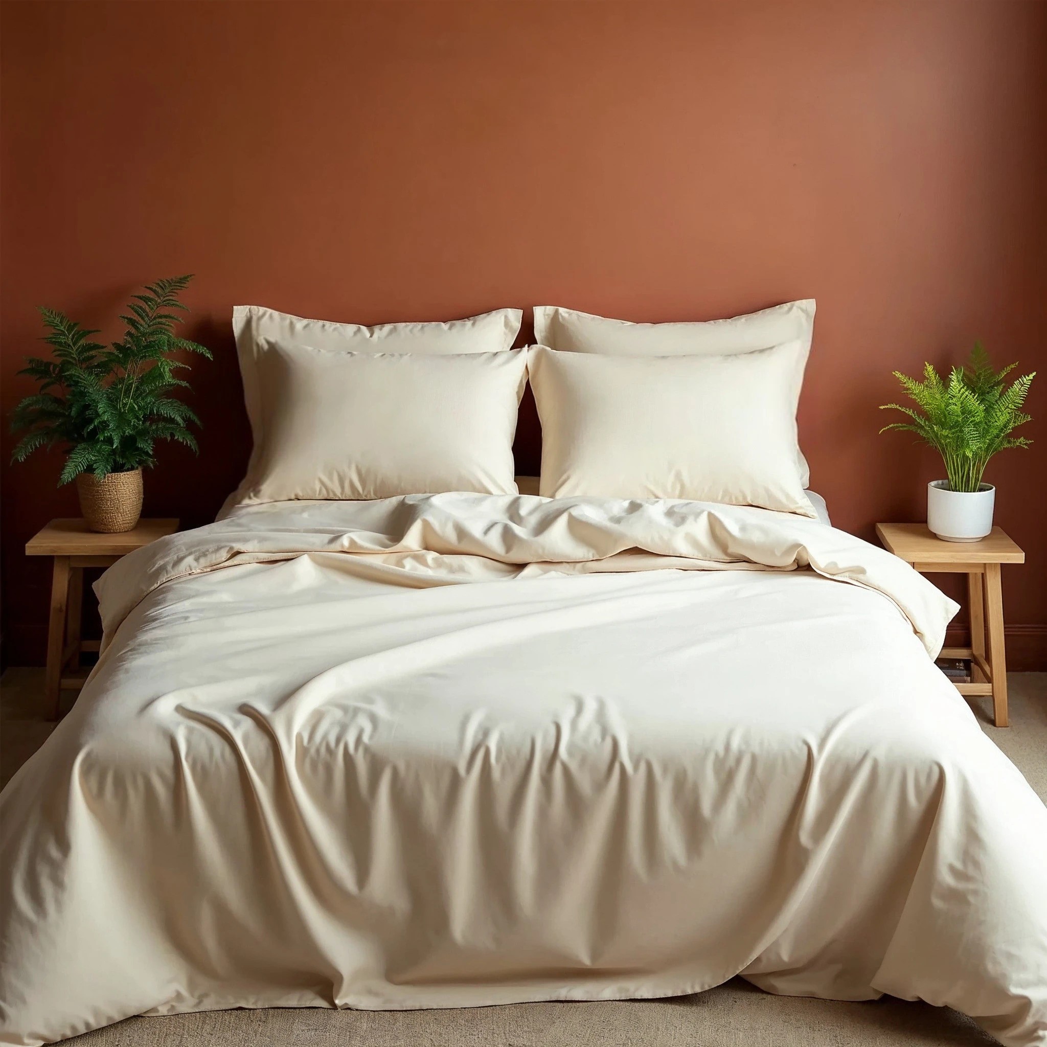 7 Royal Comfort 1000TC Bamboo Blend Sheet Pillowcase Set Ultra Soft - Queen Bed - White, 7 of 7