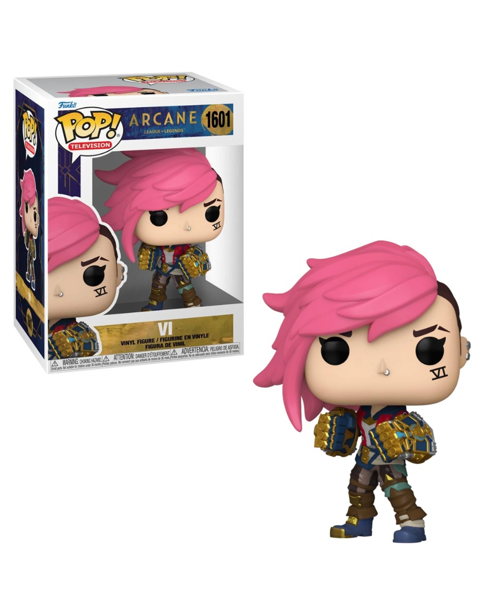 1 Arcane League of Legends Vi Funko POP! Vinyl, 1 of 4