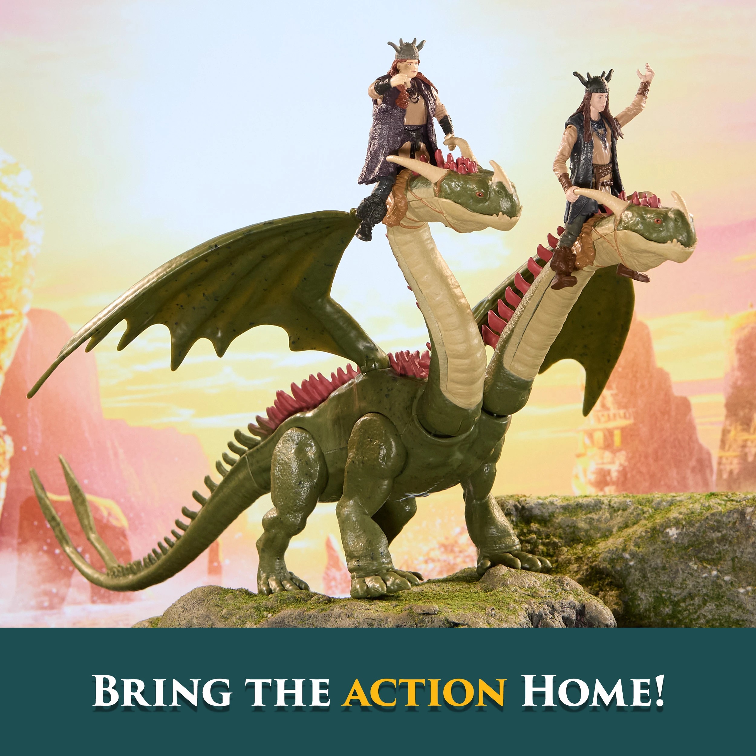 4 How To Train Your Dragon Hideous Zippleback and Ruffnut & Tuffnut Action Figure Set, 4 of 7