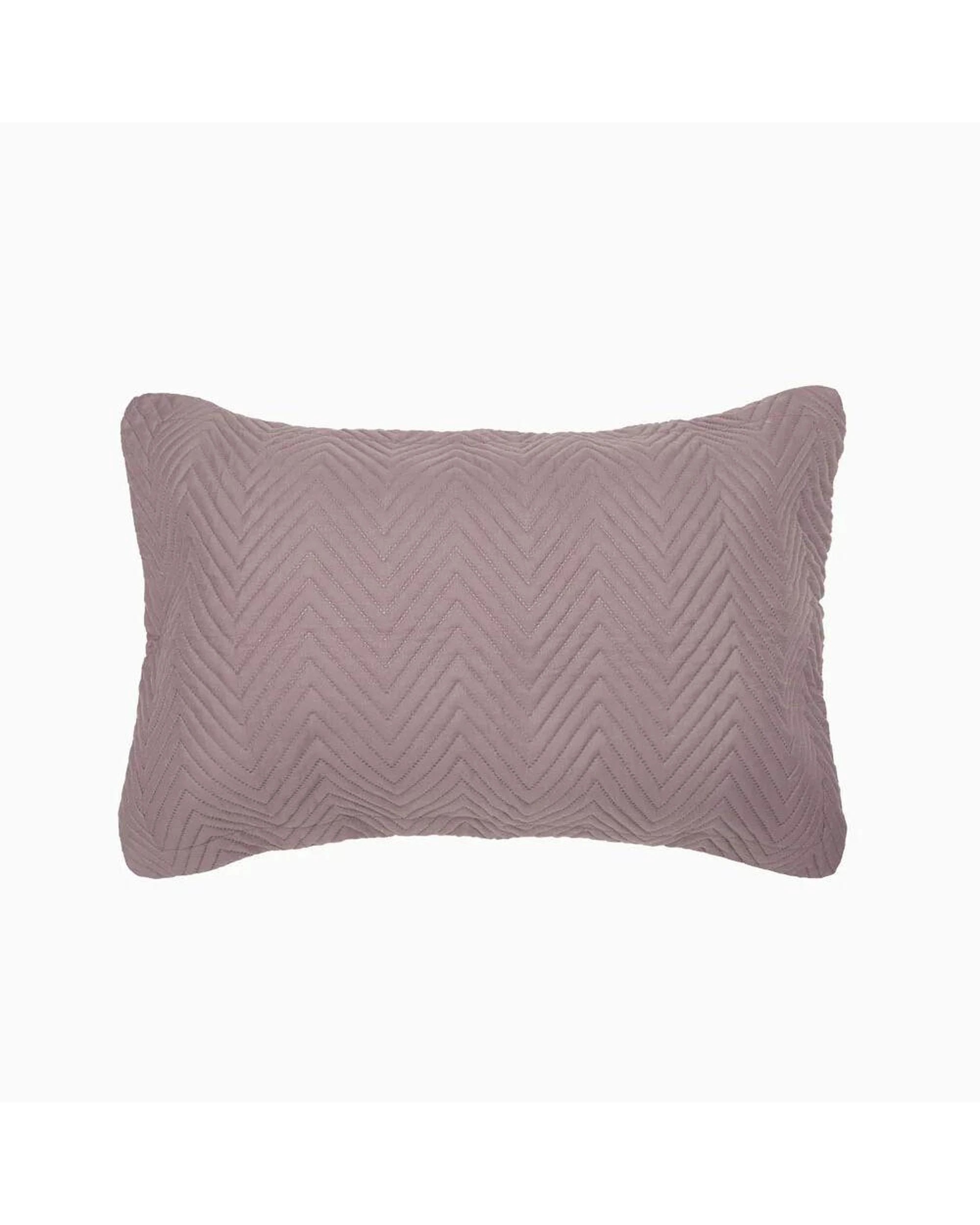 2 Bambury Herringbone Embossed Coverlet Set Queen King - Purple, 2 of 3