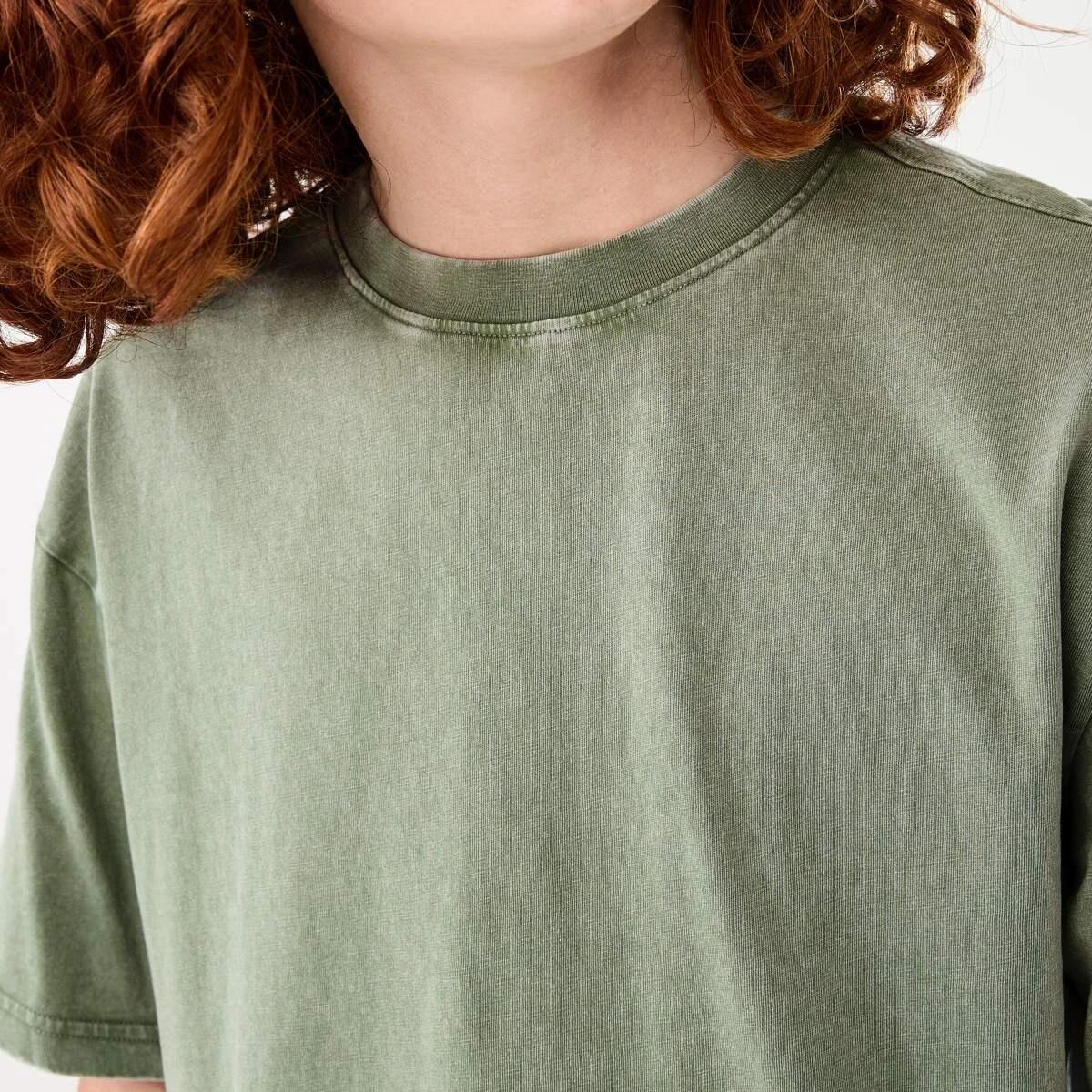 4 Short Sleeve Oversized Acid Wash T-shirt MISTY SEA SPRAY, 4 of 6