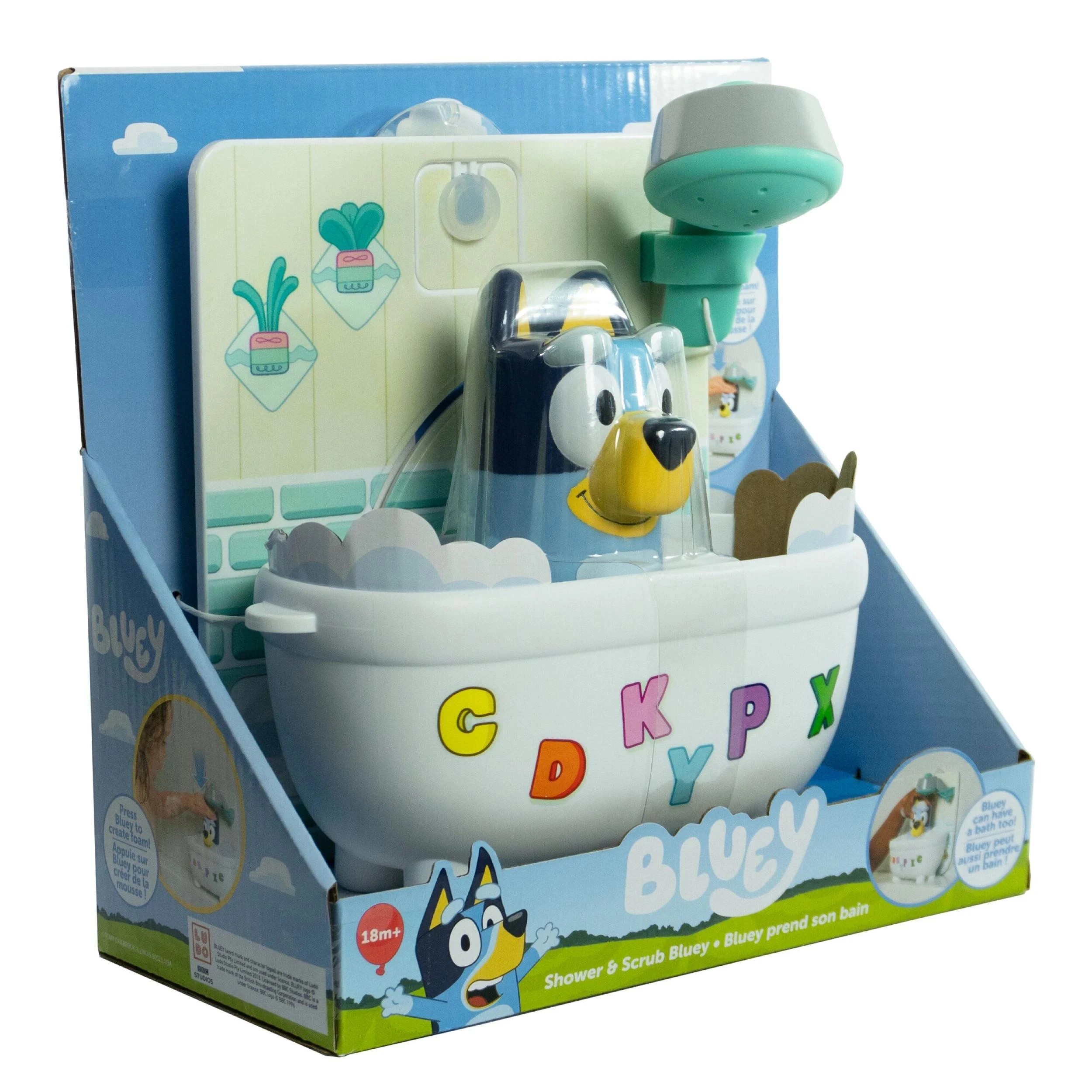 5 Bluey Shower & Scrub Bath Toy - Multi, 5 of 7