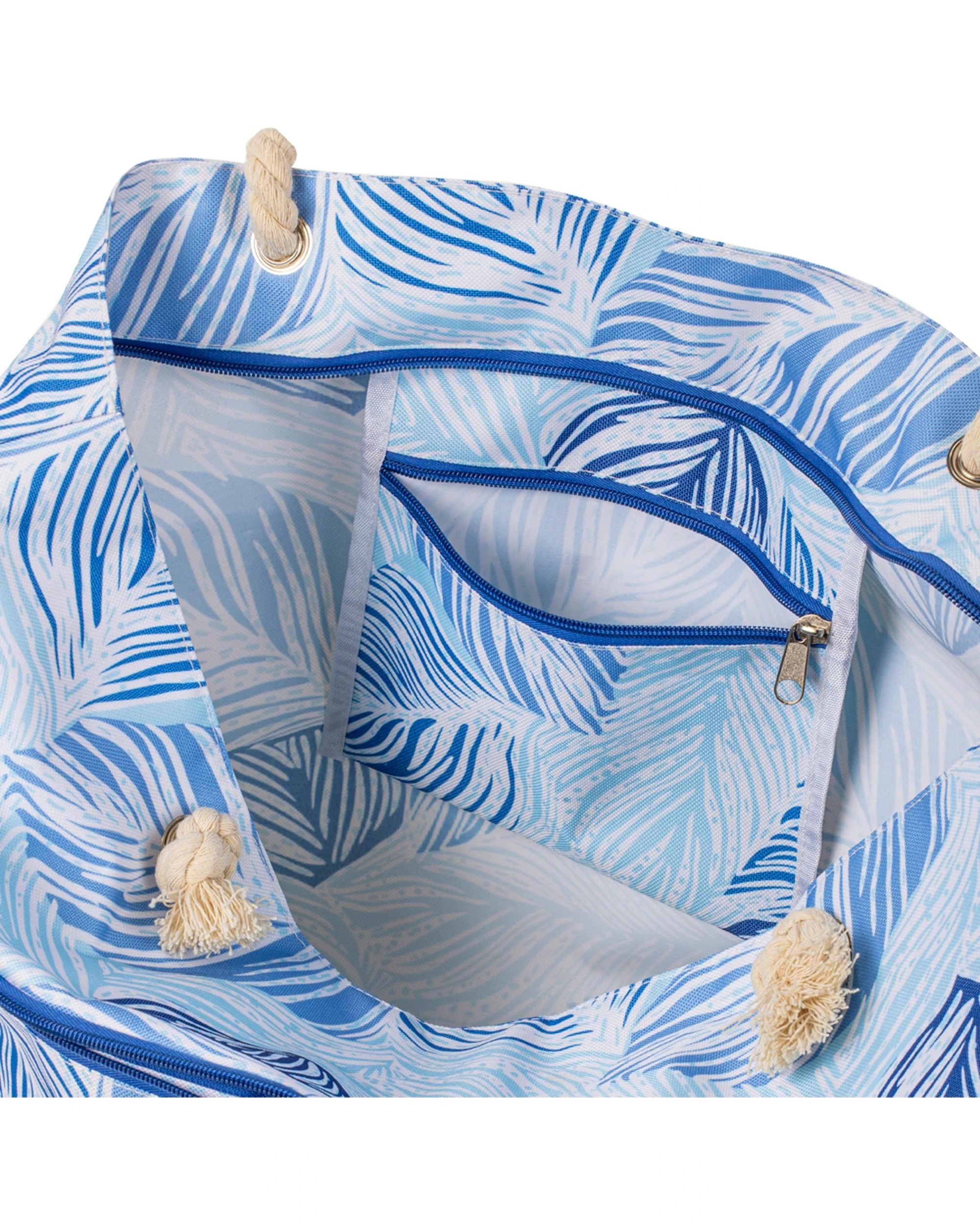 5 Porta Oceana Picnic 58cm Bag Travel Storage Water Resistant Multiple Pock Coastal - Pattern, 5 of 7