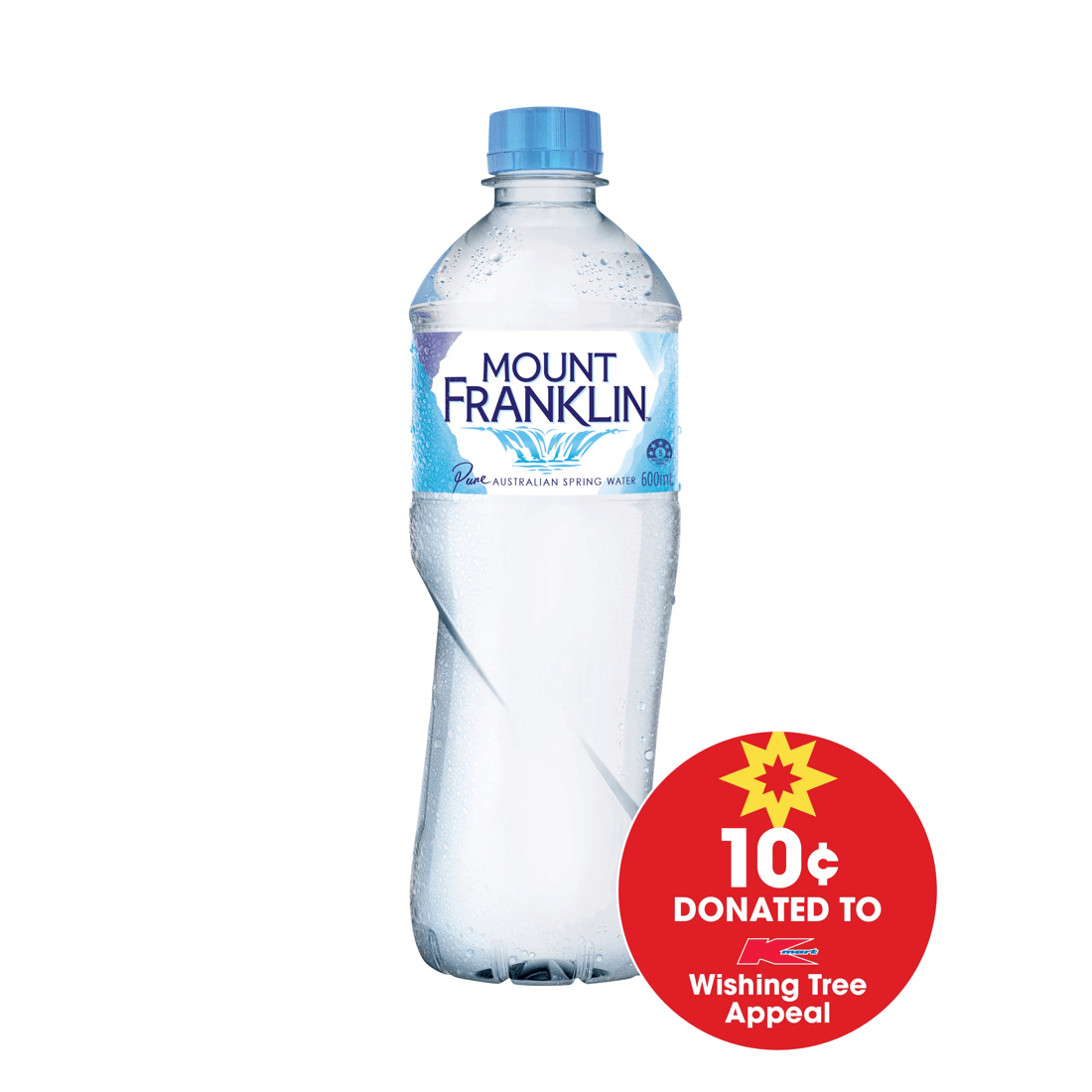 1 Mount Franklin Spring Water Bottle 600ml, 1 of 2