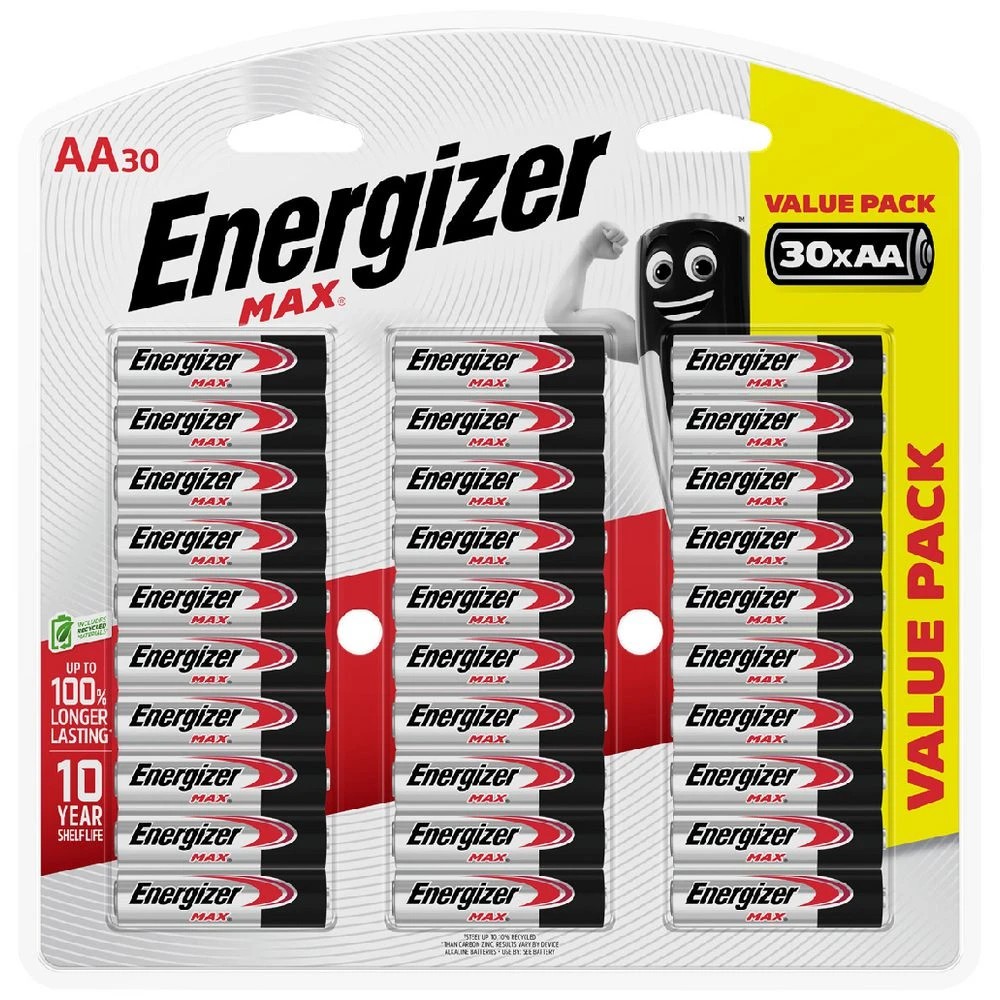 1 Energizer AA Max Batteries 30 Pack, 1 of 8