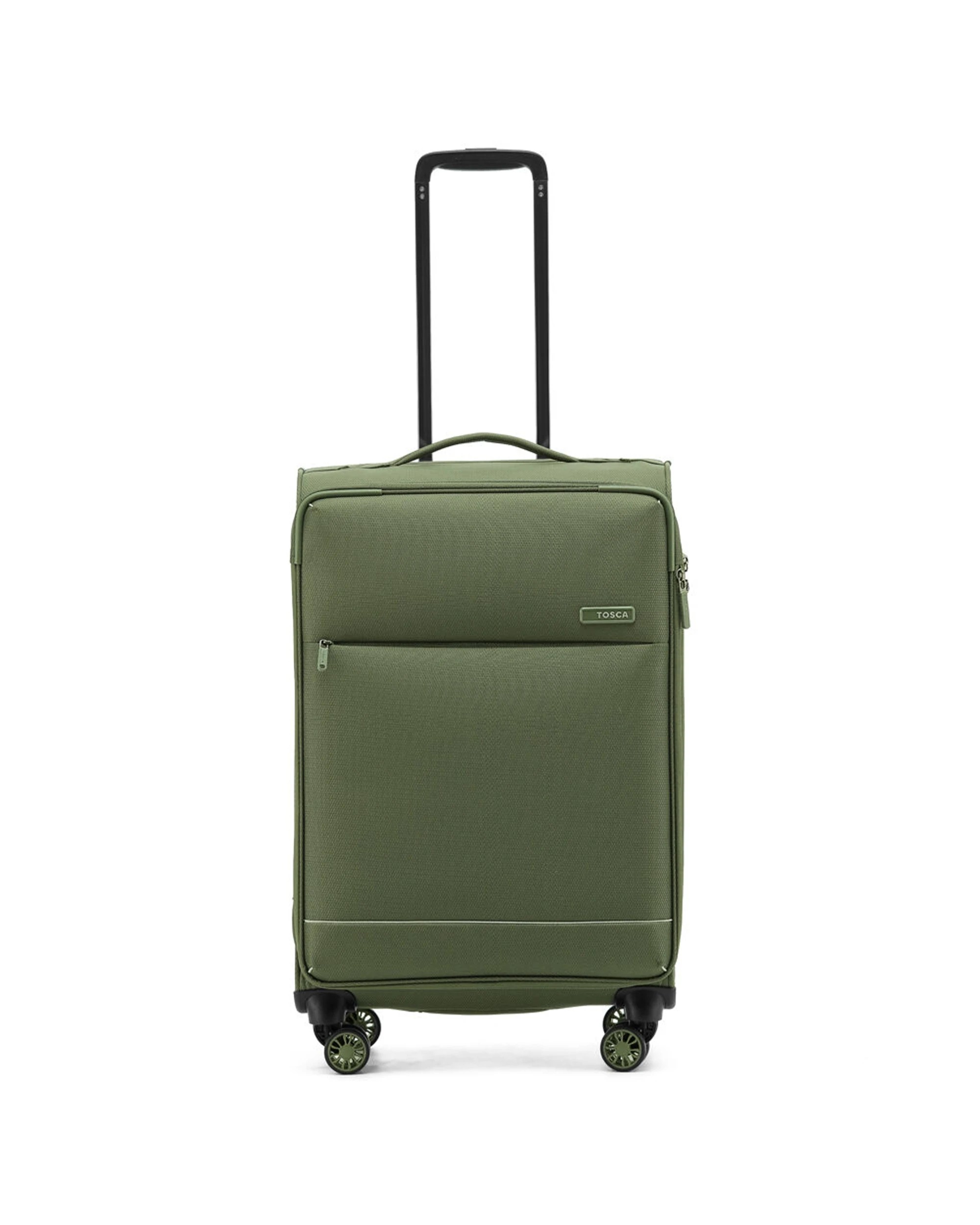 1 Tosca So Lite 87L Medium Travel Luggage/Suitcase - Green, 1 of 3