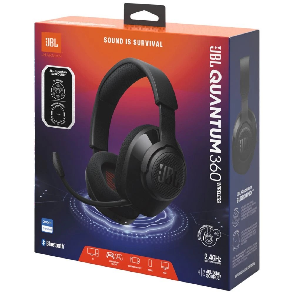 6 JBL Quantum 360 Wireless Headset Black, 6 of 6
