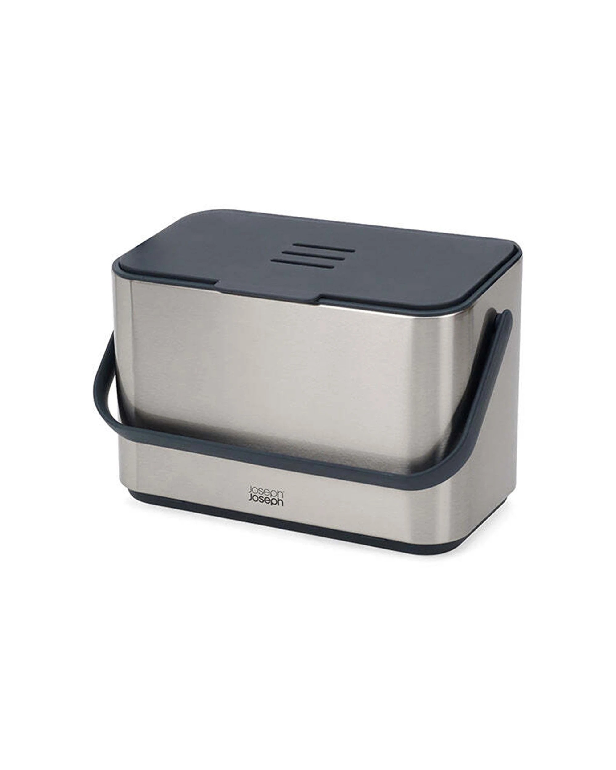 1 Joseph Joseph Collect 4L Food Waste Caddy Removable Bucket Ventilated Lid - Silver, 1 of 7