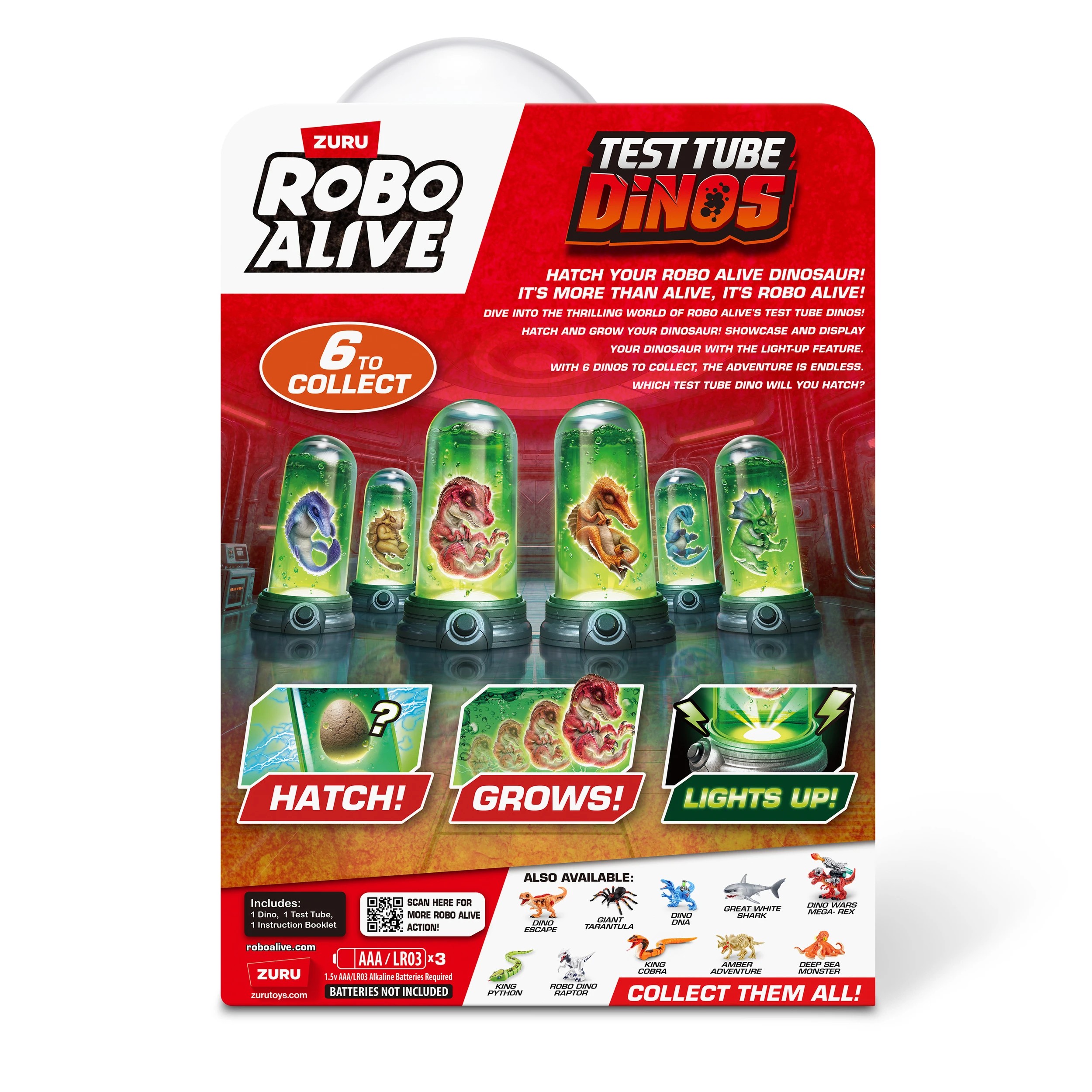 3 Zuru Robo Alive Testube Dino - Assorted, 3 of 3