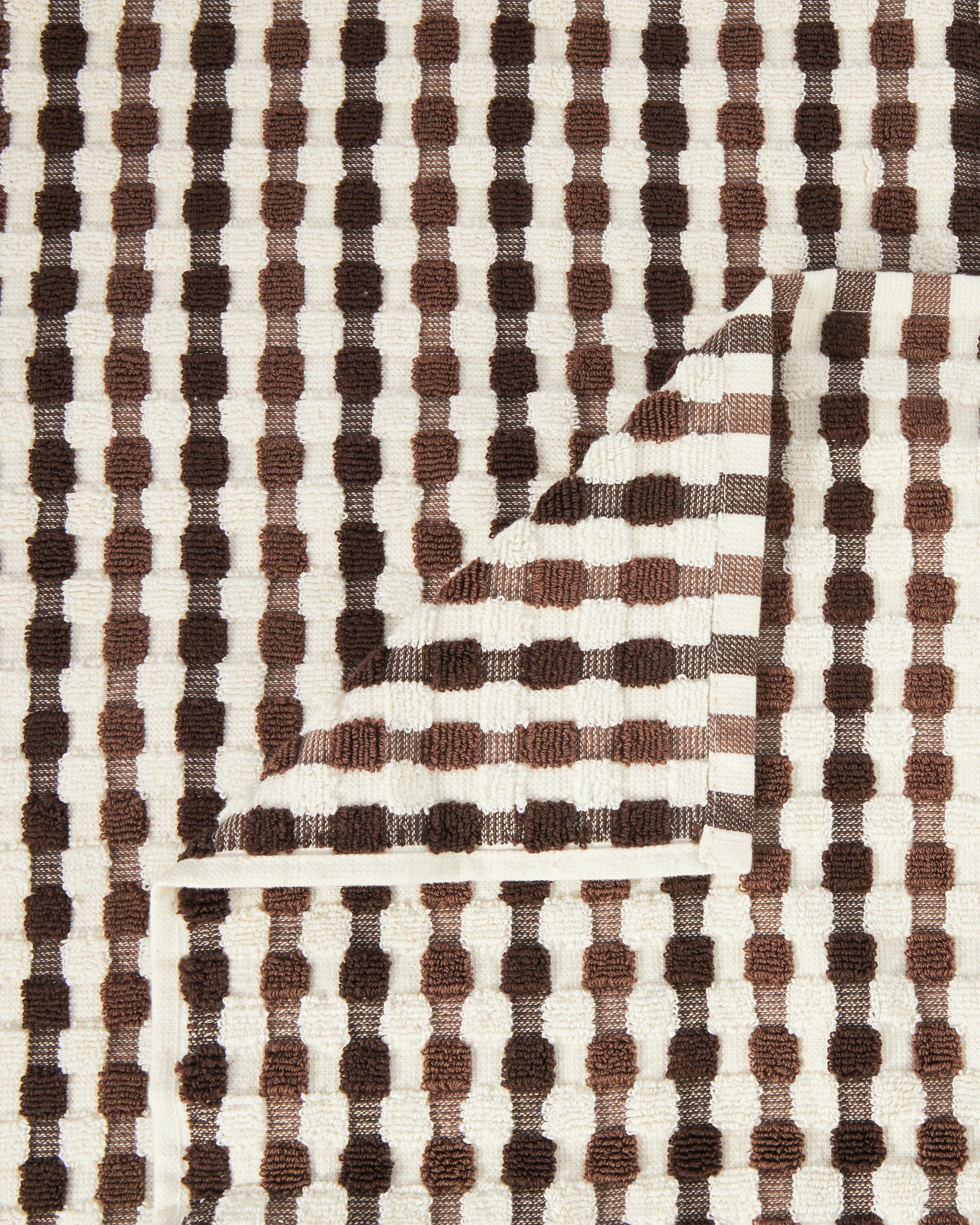 2 Popcorn Cotton Bath Towel - Chocolate, 2 of 5