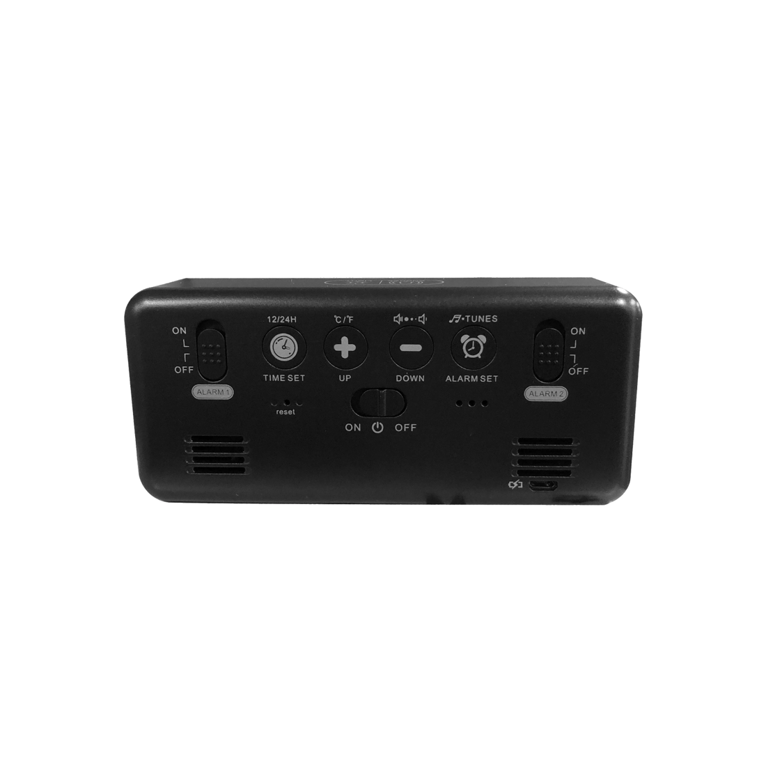 2 TODO LED Digital Alarm Clock Temperature Music Alarm USB Rechargeable - Black, 2 of 2