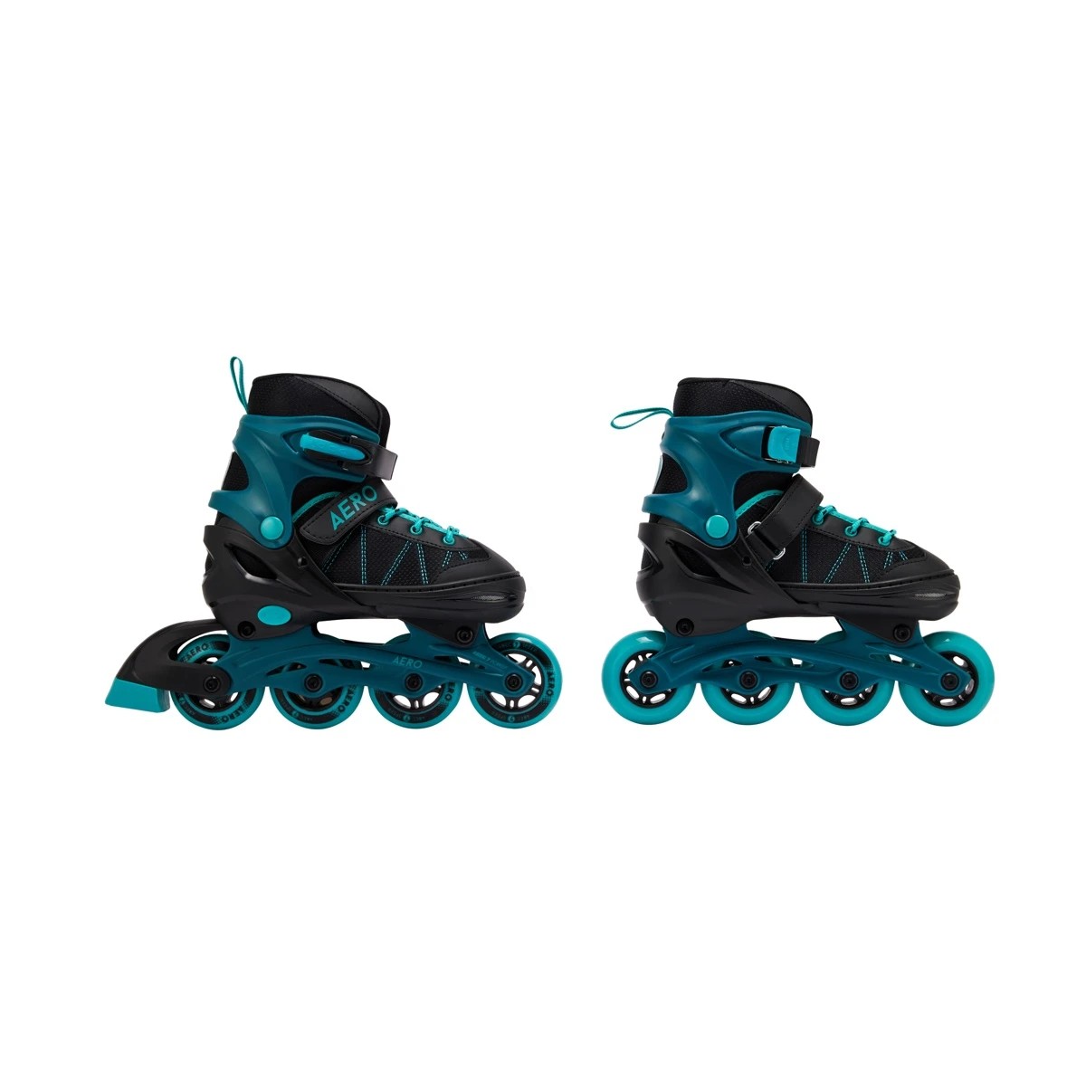 3 Inline Skates - Black and Teal, Size 2 to 4, 3 of 7