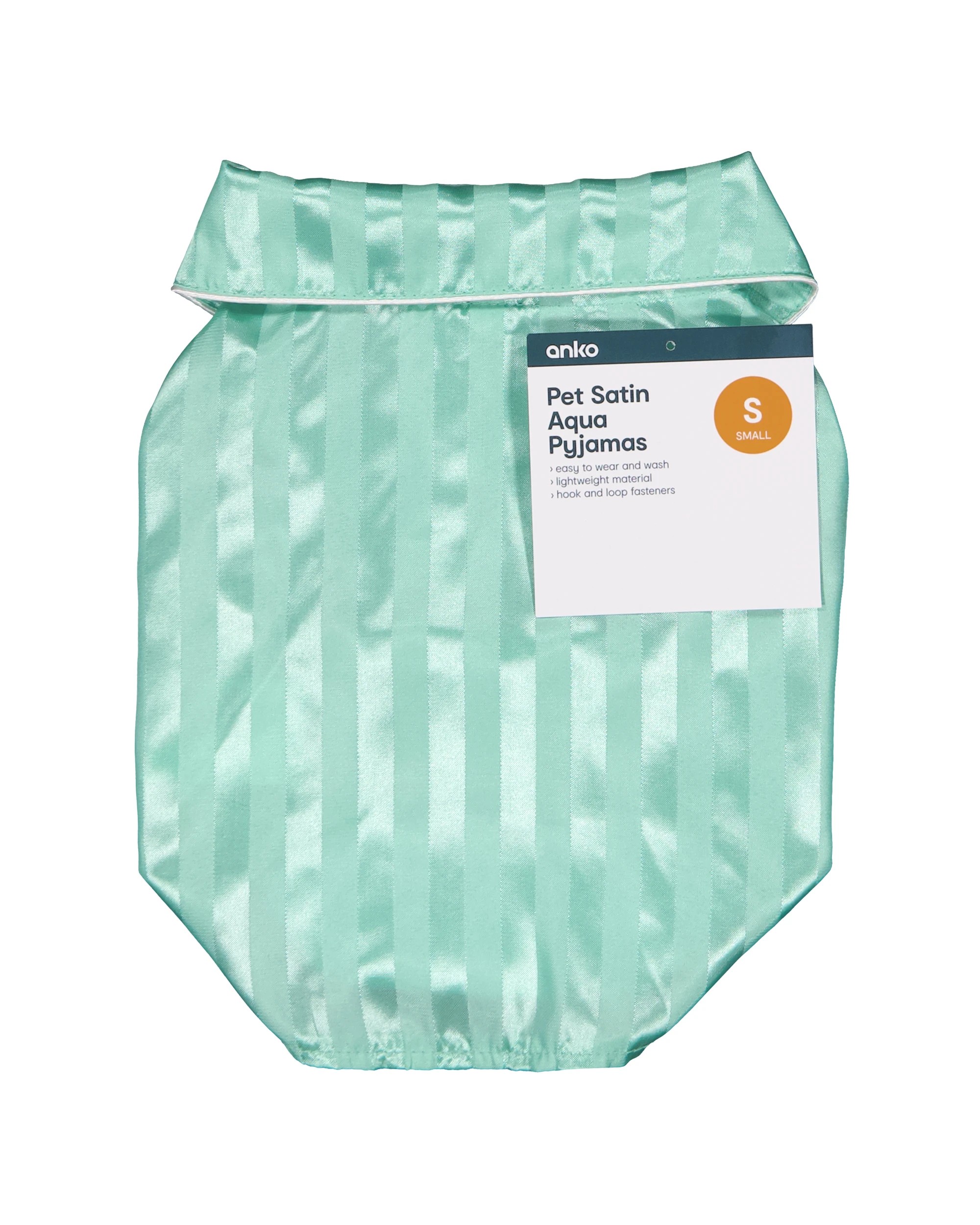 9 Pet Satin Pyjamas - Small, Aqua, 9 of 9